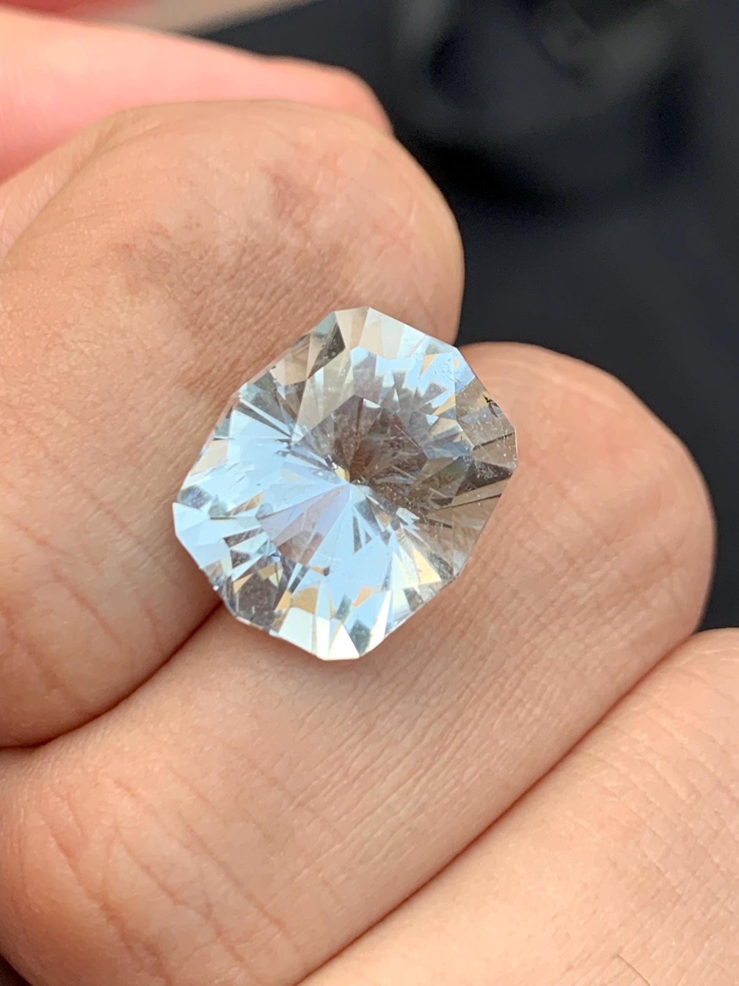 Aquamarine Faceted 11.25 ct - Unique Cut from Pakistan Nagar Mine