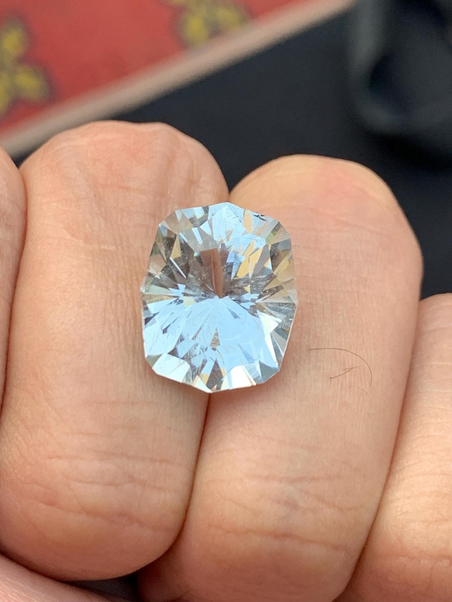 Aquamarine Faceted 11.25 ct - Unique Cut from Pakistan Nagar Mine