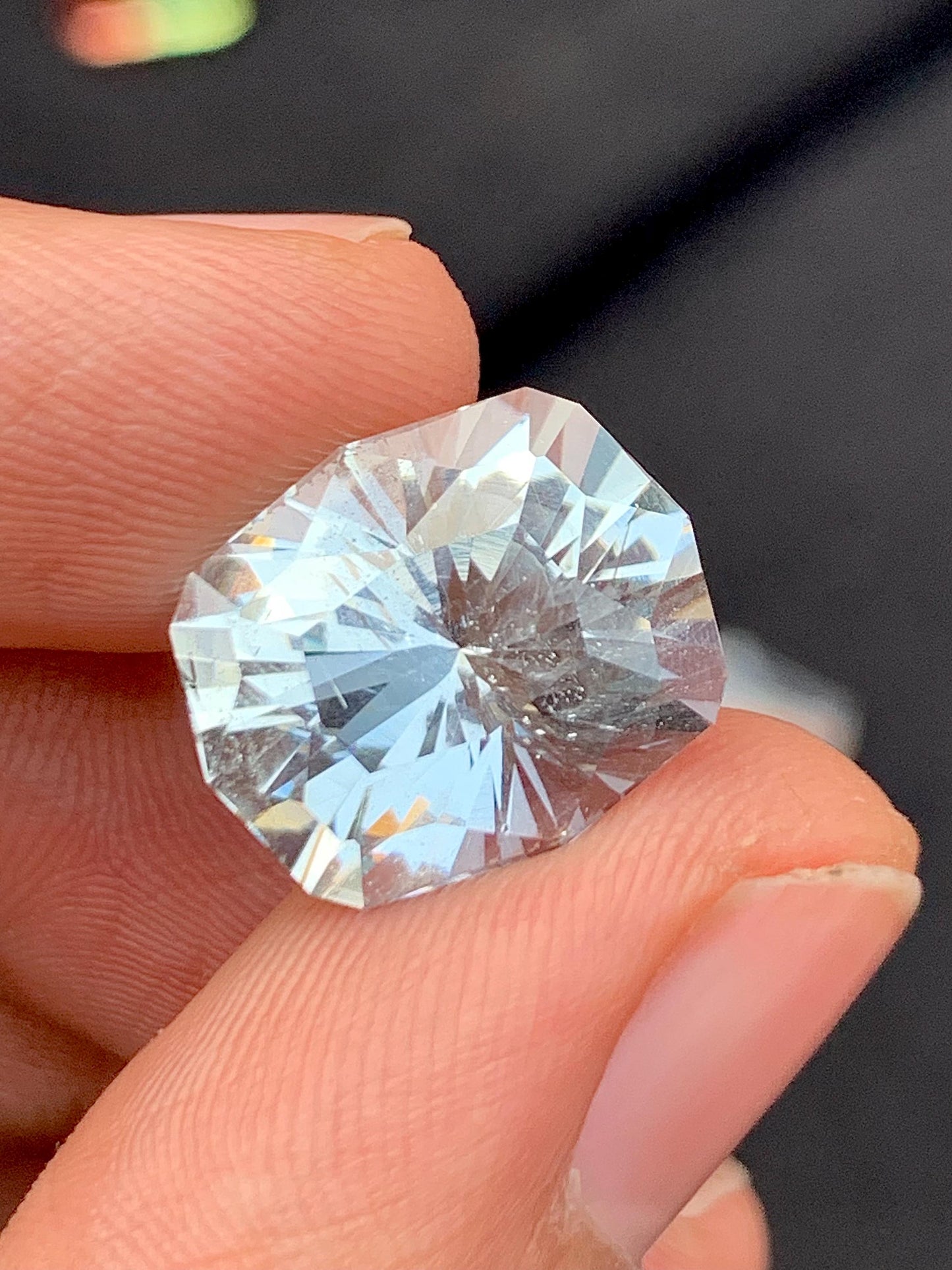 Aquamarine Faceted 11.25 ct - Unique Cut from Pakistan Nagar Mine