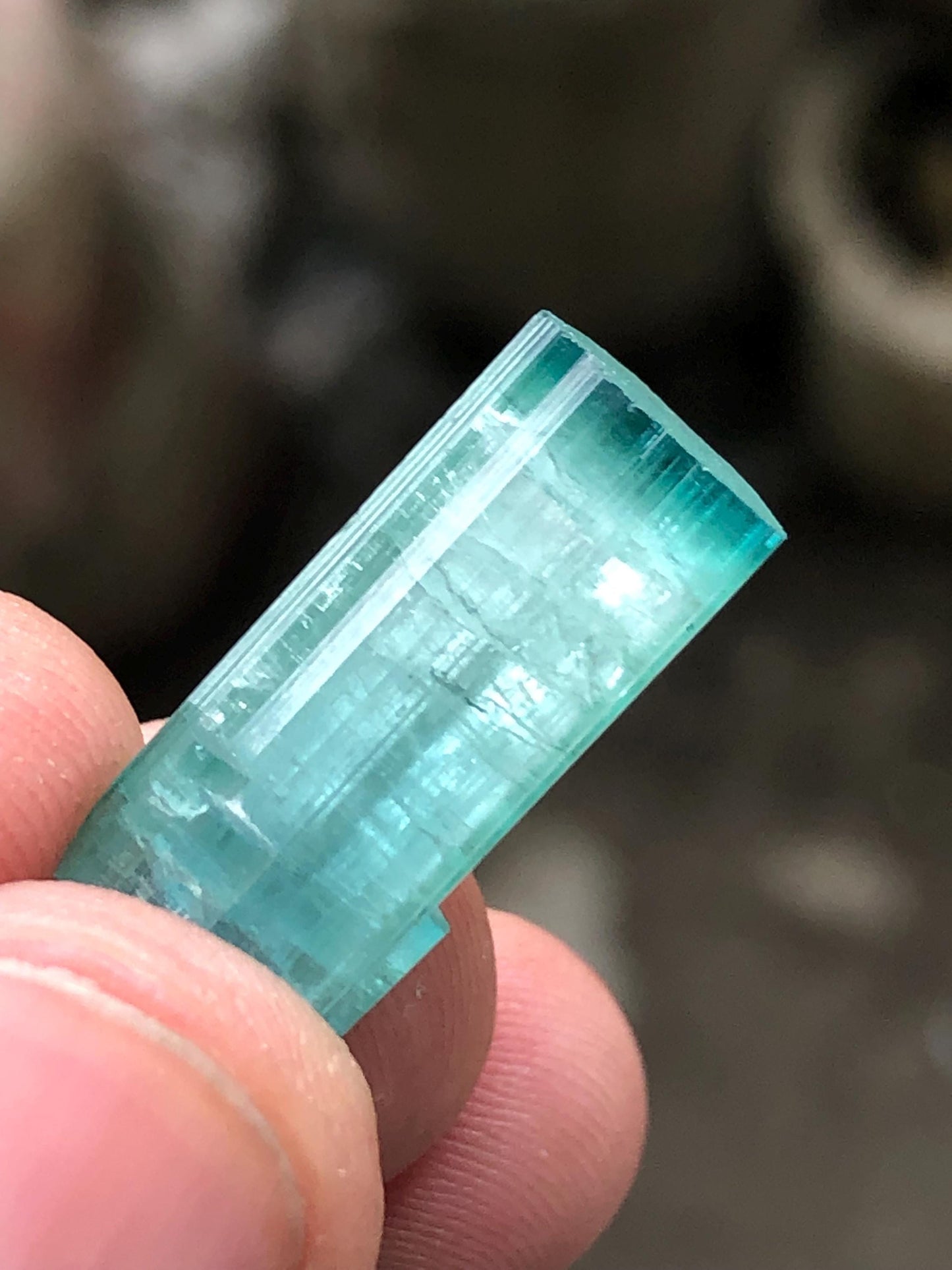 Bi Colour Tourmaline Crystal 18.60 ct - Natural Afghan Specimen