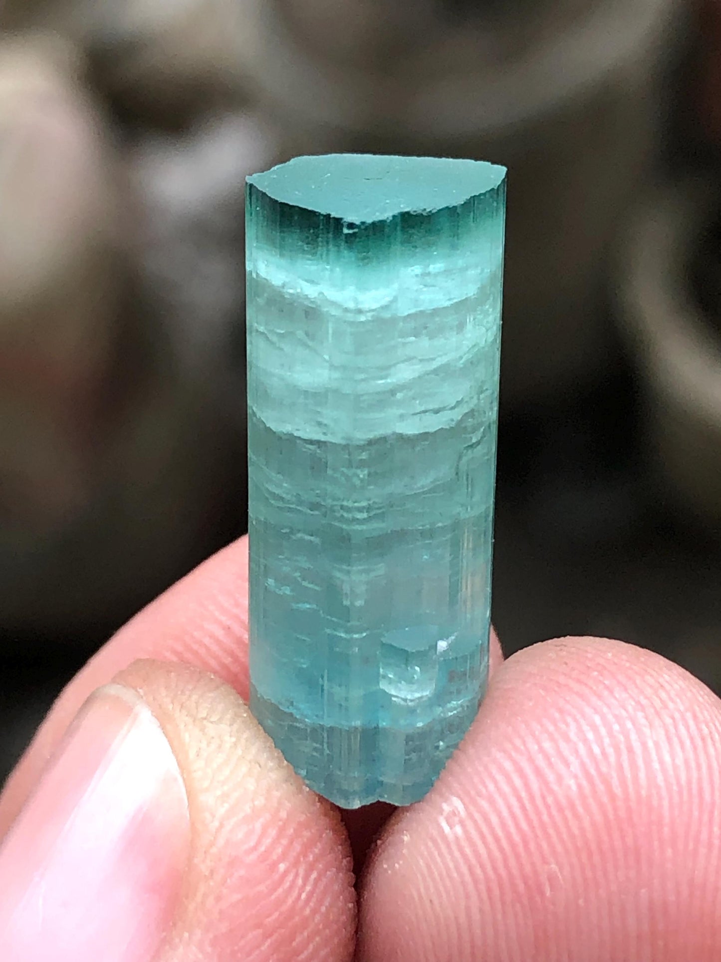 Bi Colour Tourmaline Crystal 18.60 ct - Natural Afghan Specimen