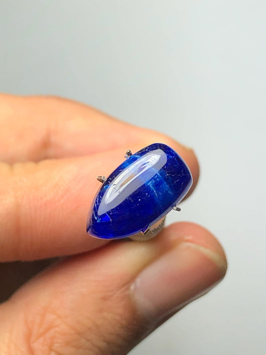 Rare Hauyne Cabochon 5.20 ct – Drop Shape Collector Gem