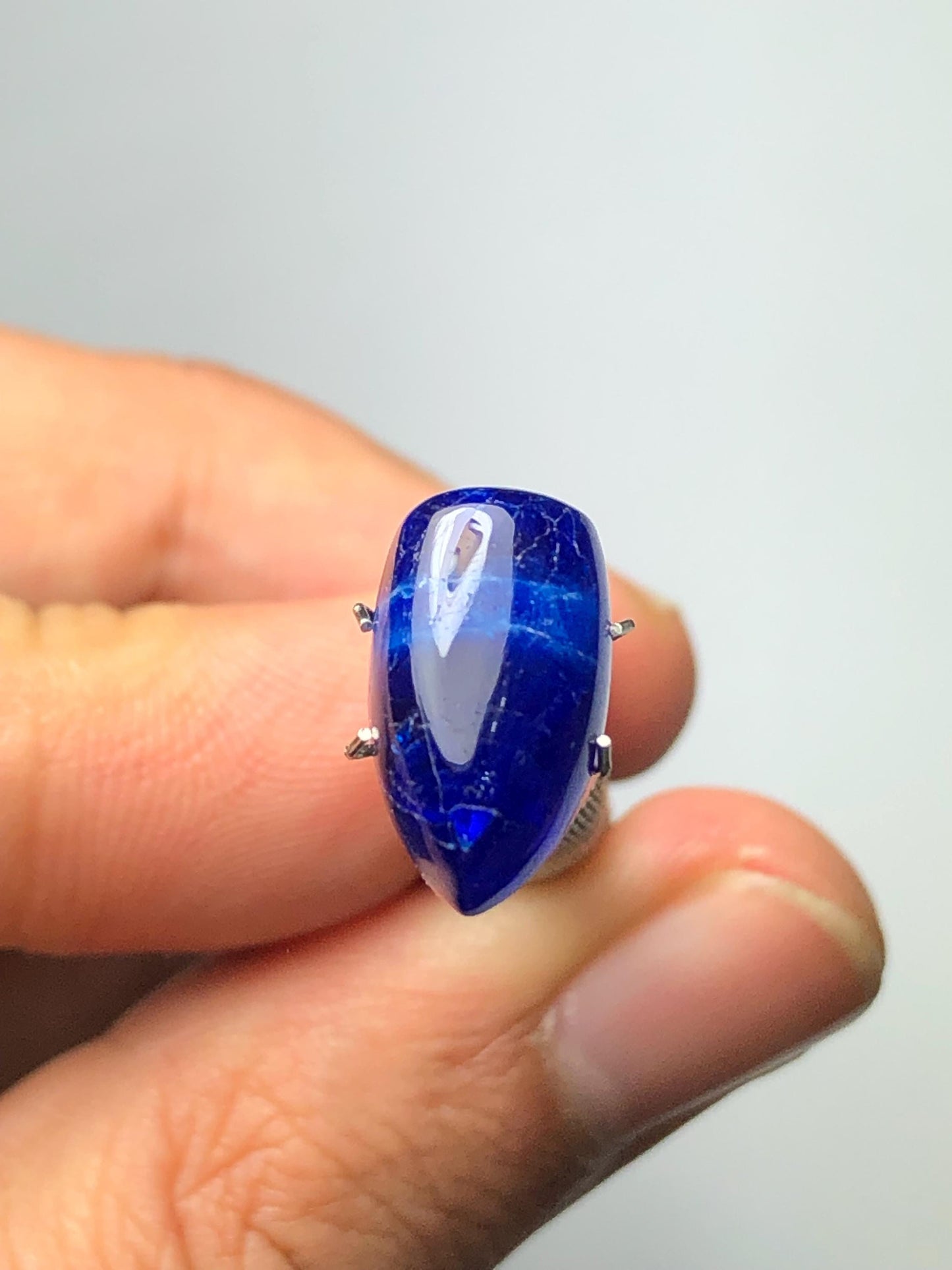 Rare Hauyne Cabochon 5.20 ct – Drop Shape Collector Gem