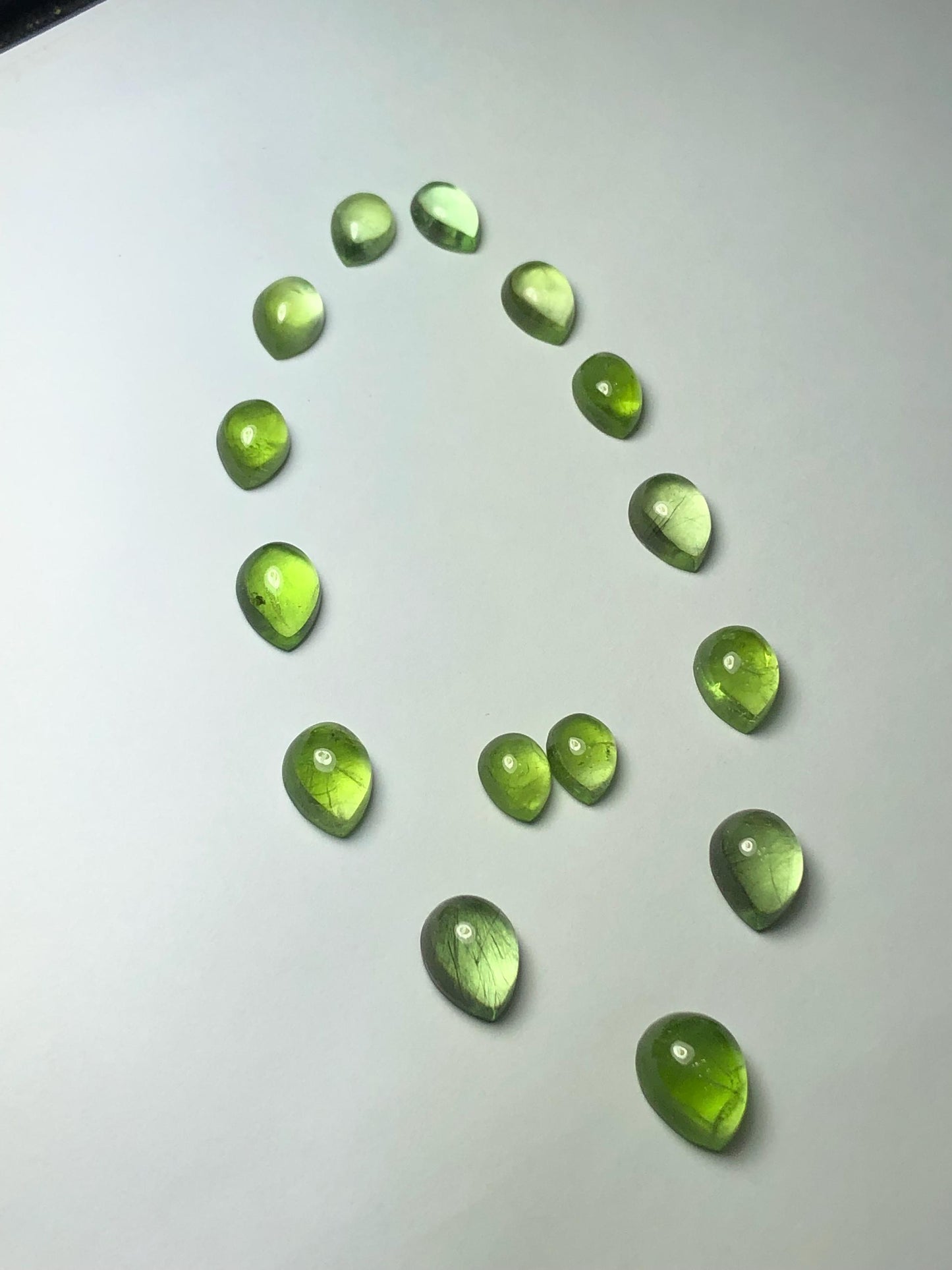 64.70 CT Peridot Cabochon Set: Natural Gemstones, Pakistan Origin