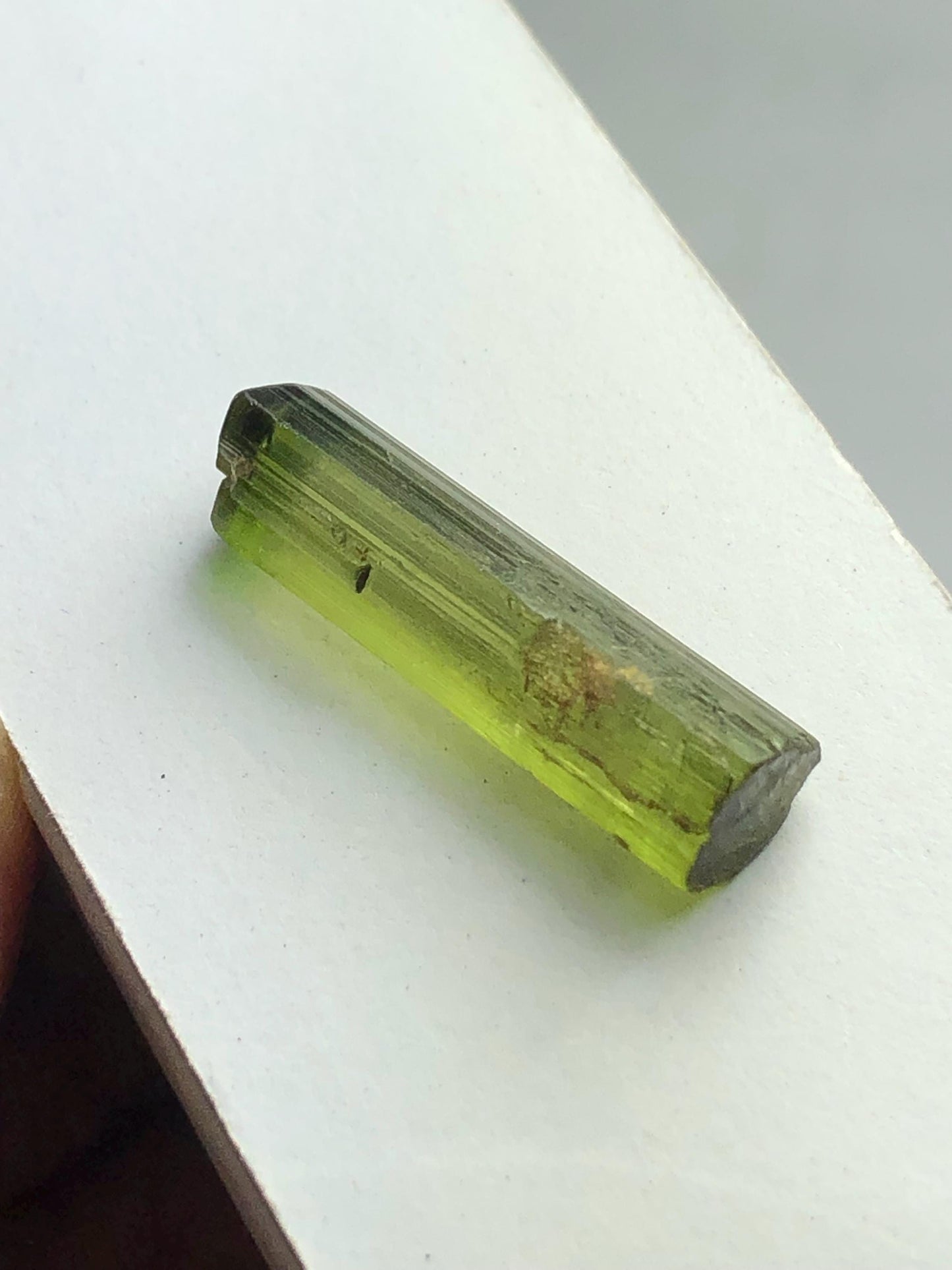 Green Bi Colour Tourmaline Crystal 12.30 ct – Natural Afghan Gemstone