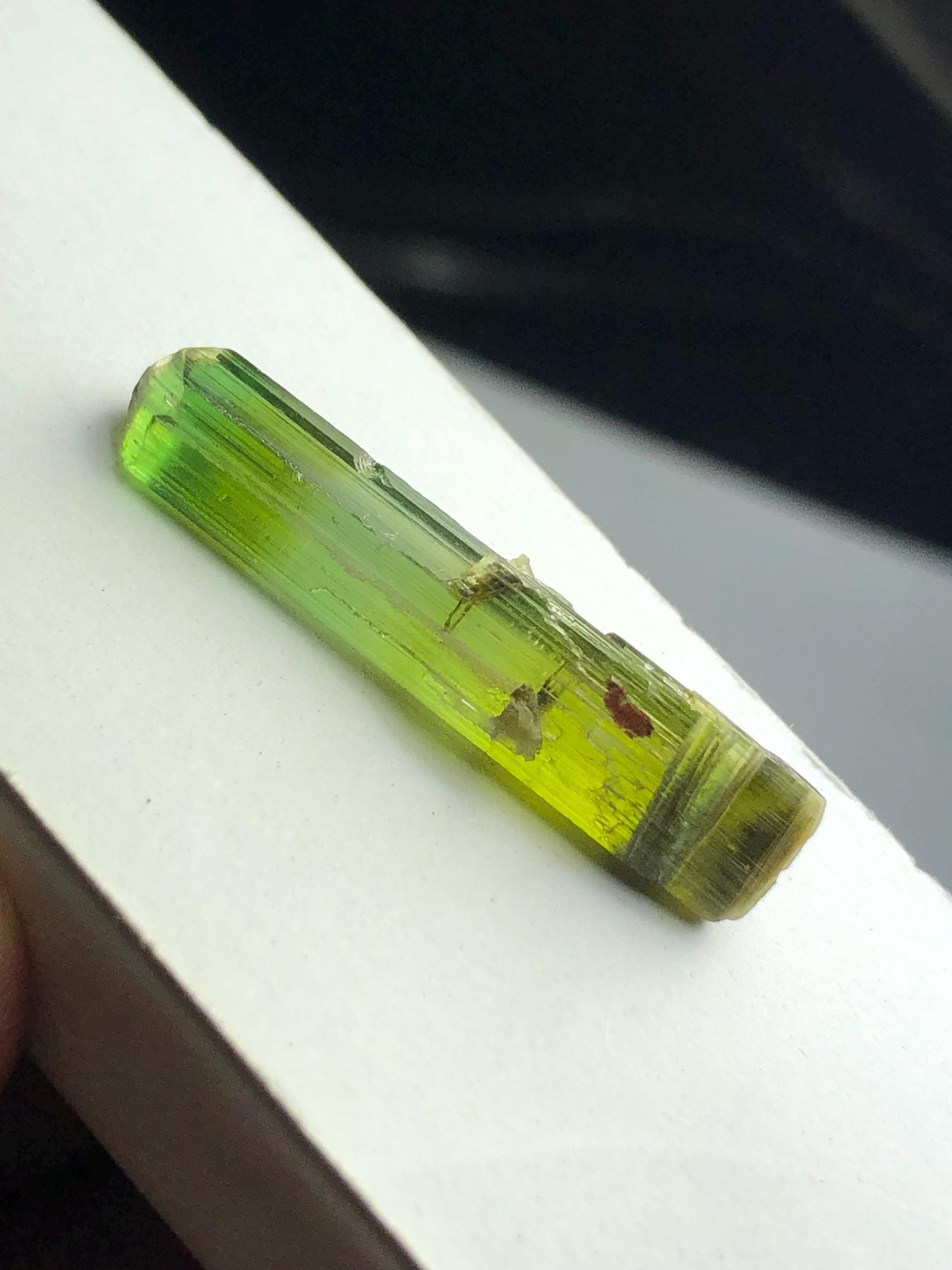 Green Tourmaline Crystal 13 ct – Terminated Afghan Collector Piece
