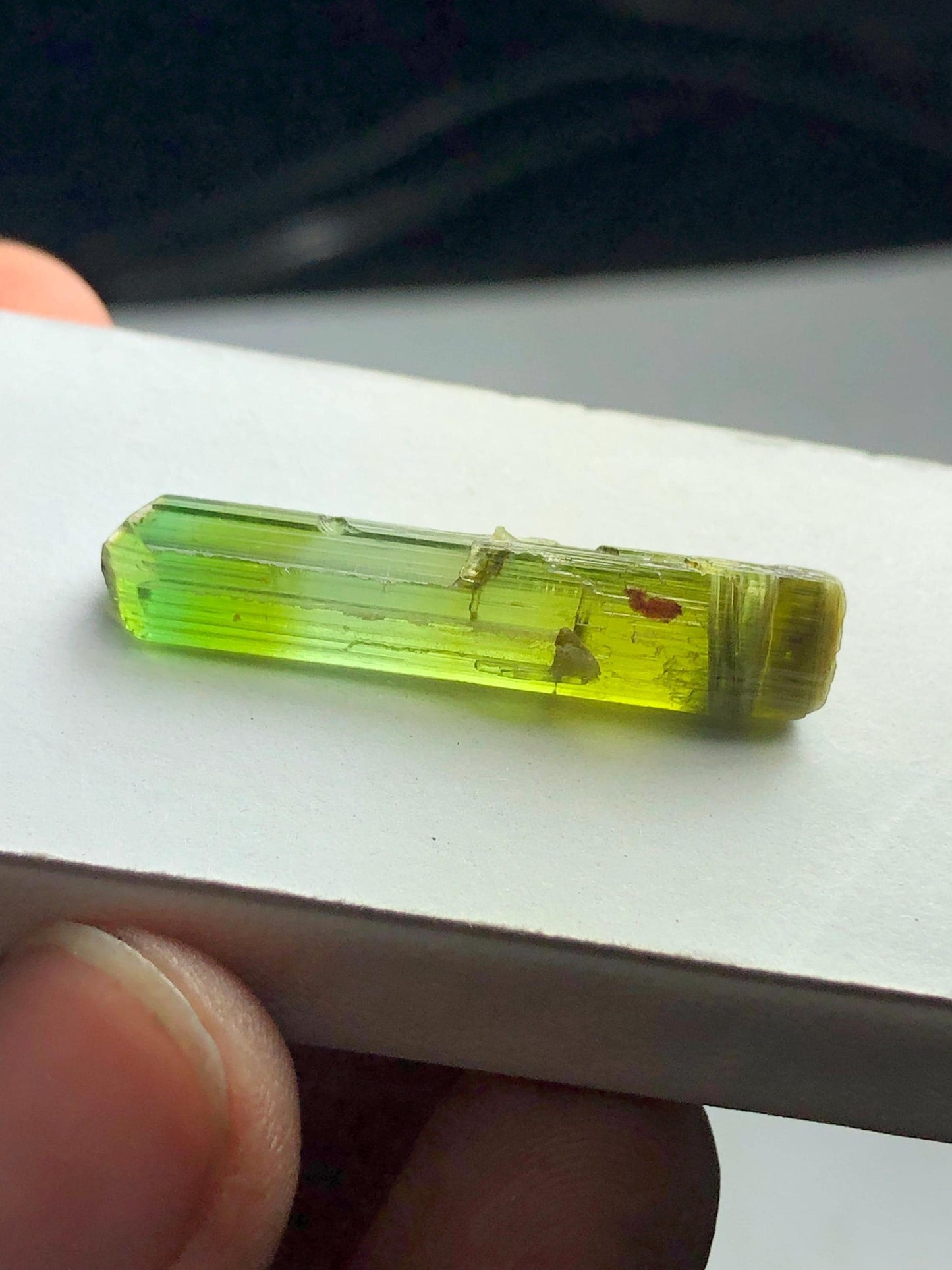 Green Tourmaline Crystal 13 ct – Terminated Afghan Collector Piece