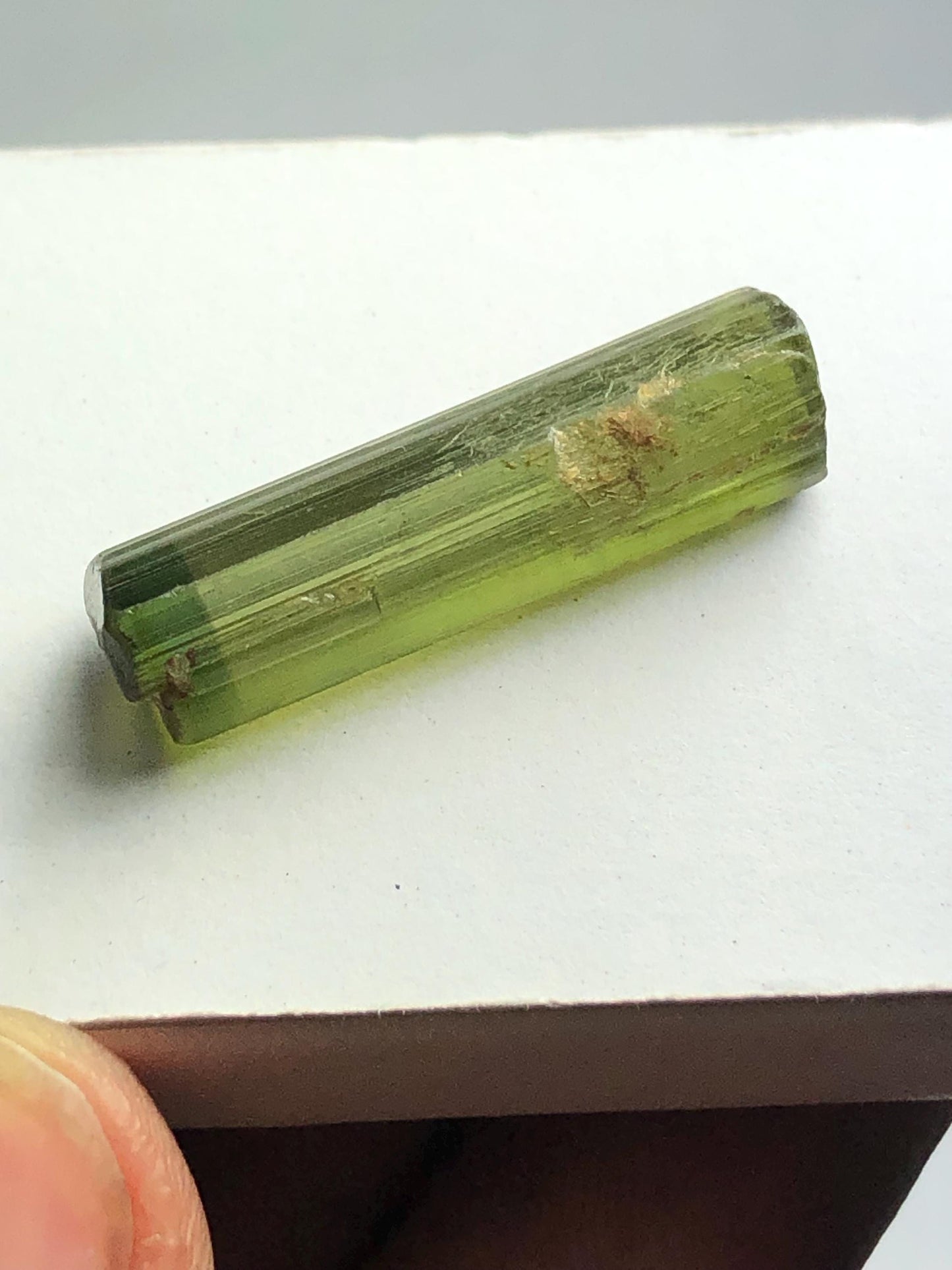 Green Bi Colour Tourmaline Crystal 12.30 ct – Natural Afghan Gemstone