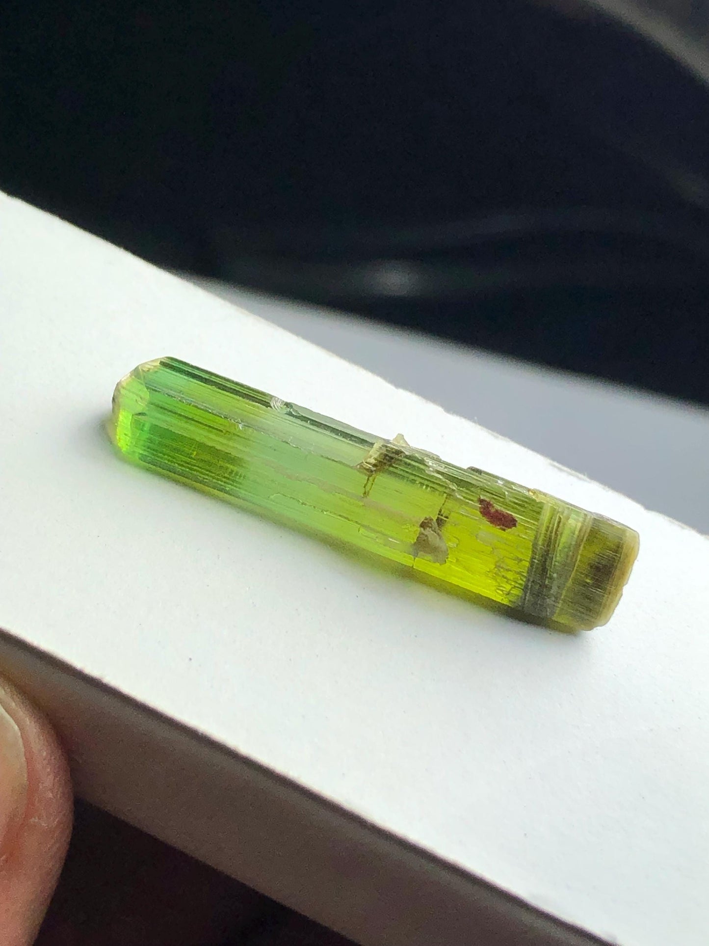 Green Tourmaline Crystal 13 ct – Terminated Afghan Collector Piece