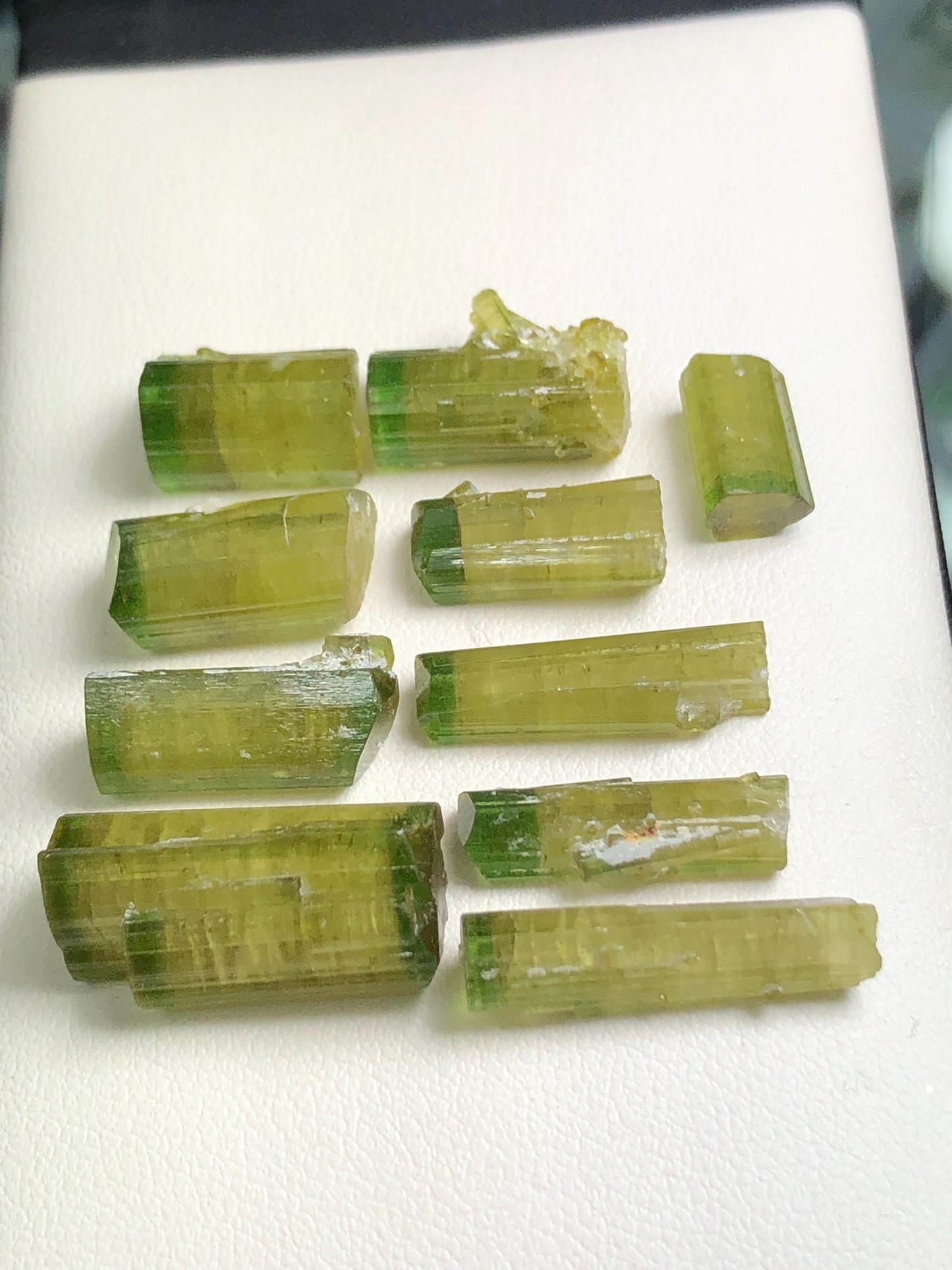 Bi Colour Tourmaline Crystal Lot 67 ct - Terminated Afghan Mineral Display