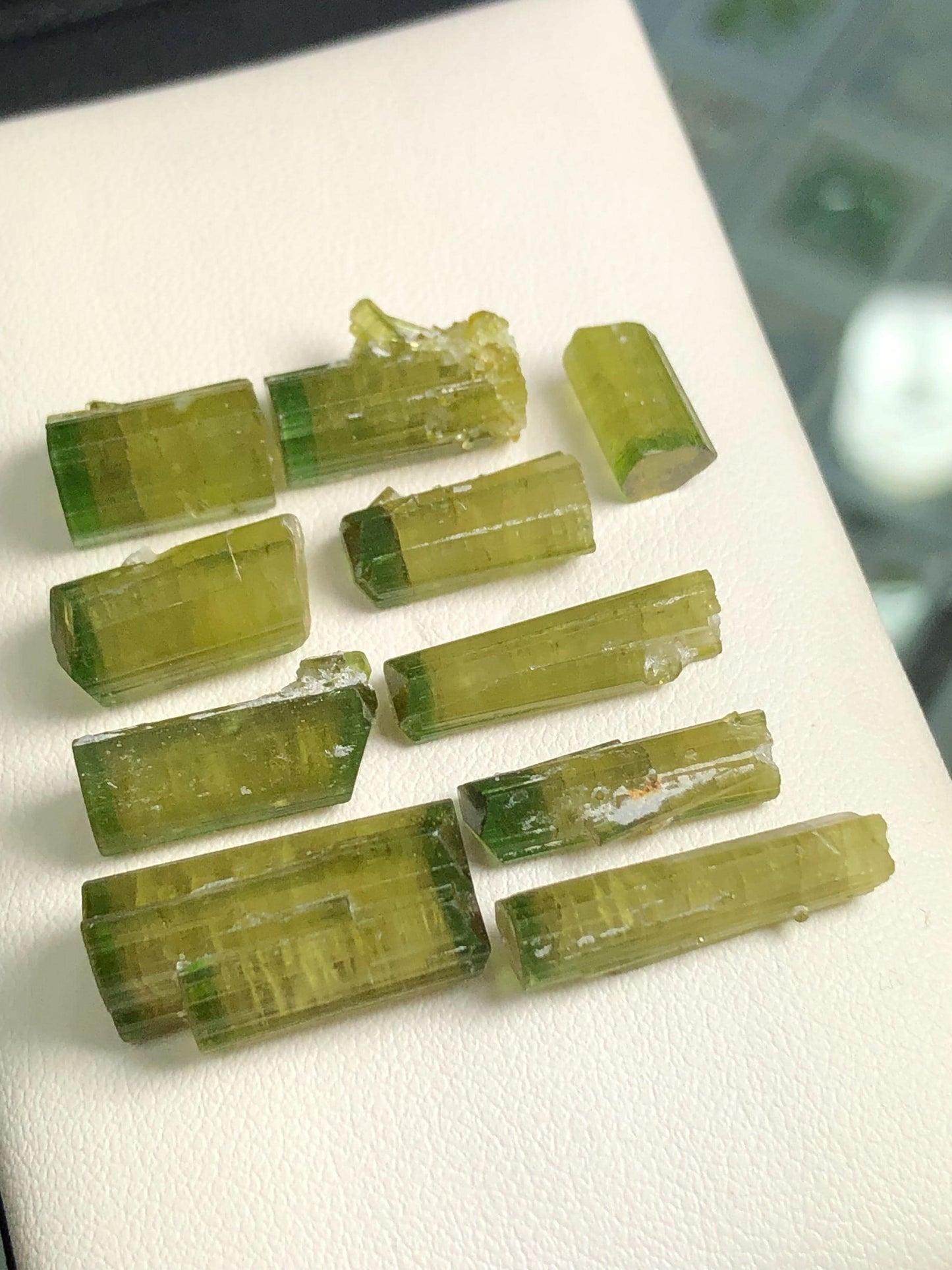 Bi Colour Tourmaline Crystal Lot 67 ct - Terminated Afghan Mineral Display