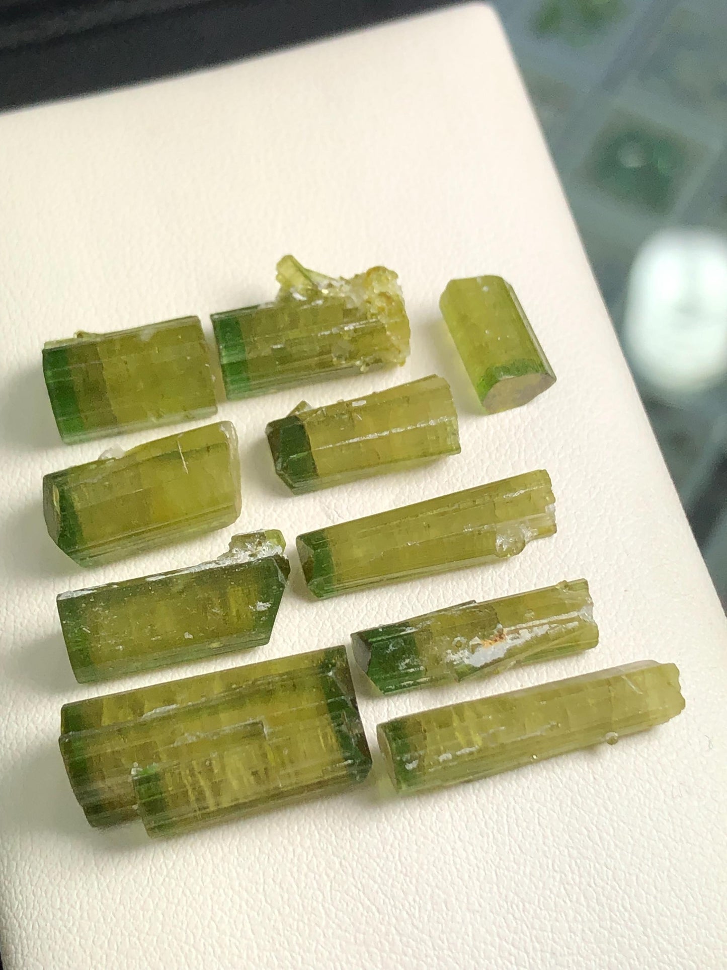 Bi Colour Tourmaline Crystal Lot 67 ct - Terminated Afghan Mineral Display