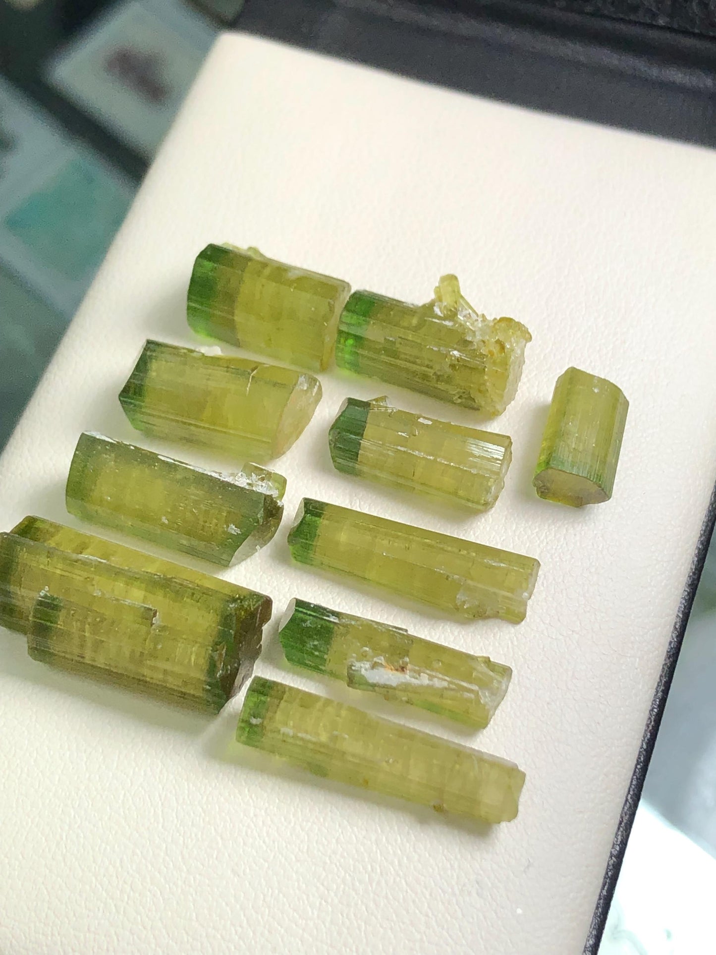 Bi Colour Tourmaline Crystal Lot 67 ct - Terminated Afghan Mineral Display