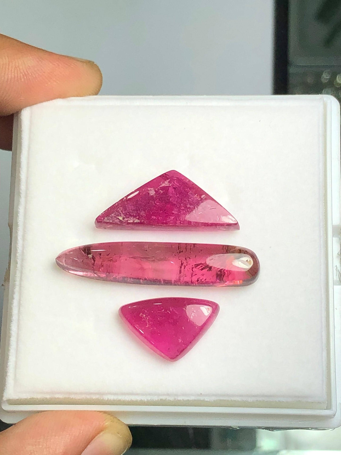 Hot Pink Tourmaline Cabochon Set 30.30 ct - Ideal for Pendant or Statement Jewelry