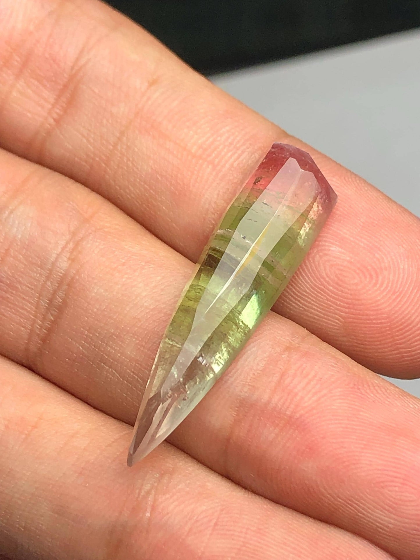 Bi Colour Tourmaline Rose Cut 16 ct - Unique Afghan Gem for Jewelry Crafting