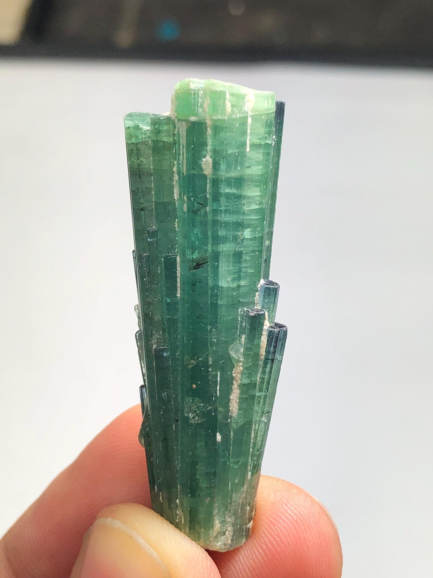 Bluish Green Tourmaline Crystal 13.50 g - Uncut Natural Afghan Specimen