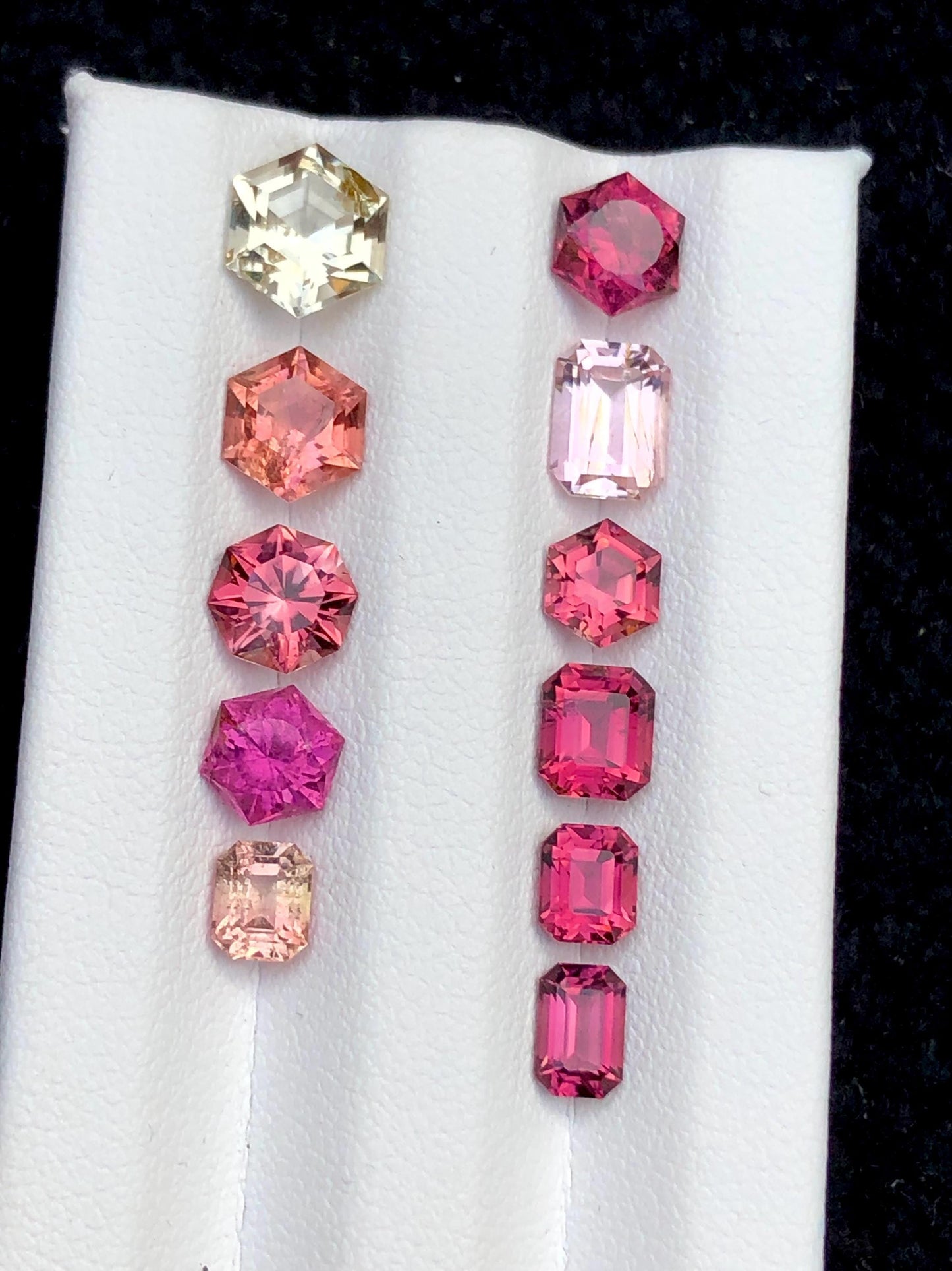 Fancy Cut Multi Colour Tourmaline Lot Faceted 8.40 ct - Gemstones for Jewelry