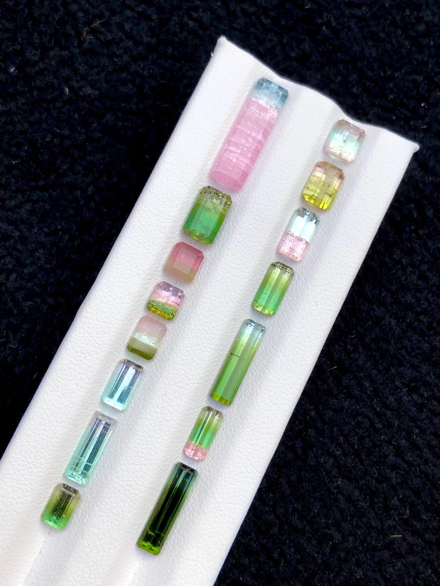 Bi Colour Tourmaline Lot Faceted 17 ct - Gemstone Parcel for Jewelers