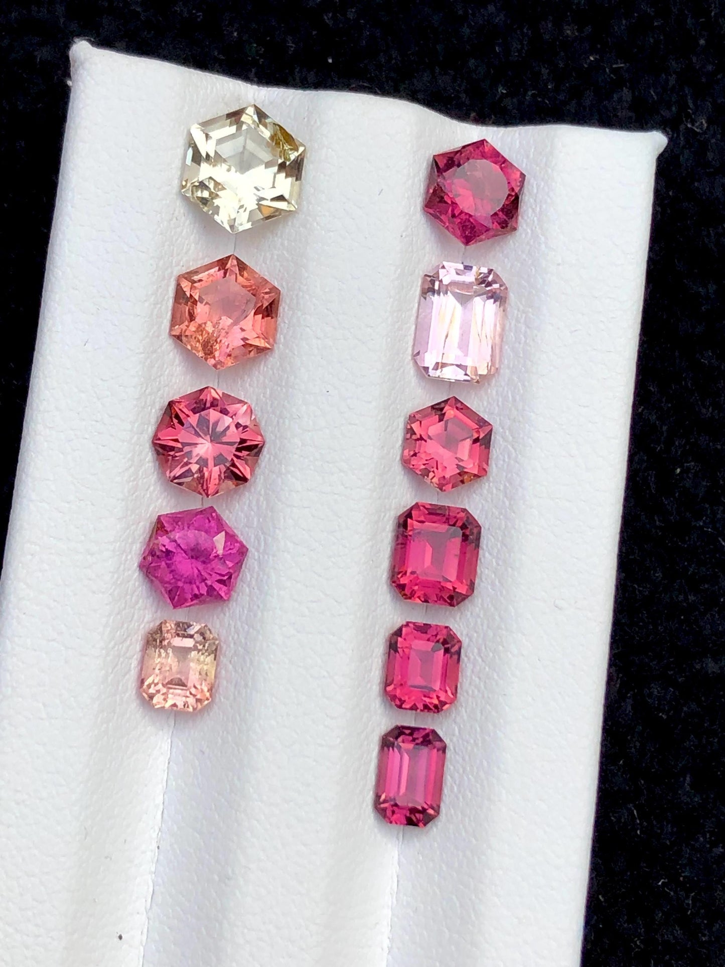 Fancy Cut Multi Colour Tourmaline Lot Faceted 8.40 ct - Gemstones for Jewelry