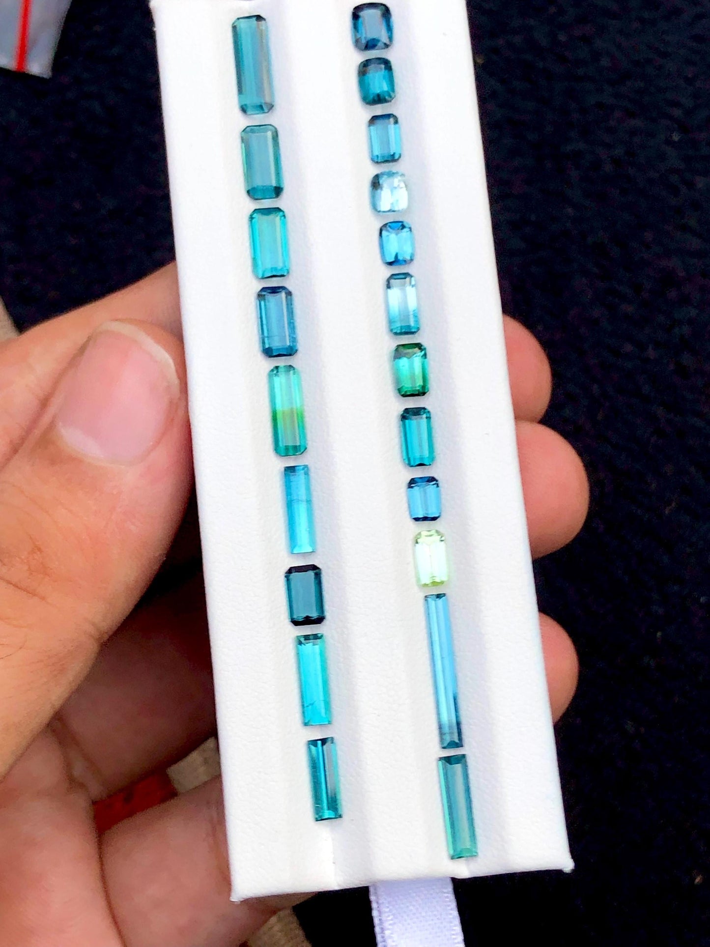 Bright Blue Tourmaline Lot Faceted 12.75 ct - Loose Stones for Jewelry