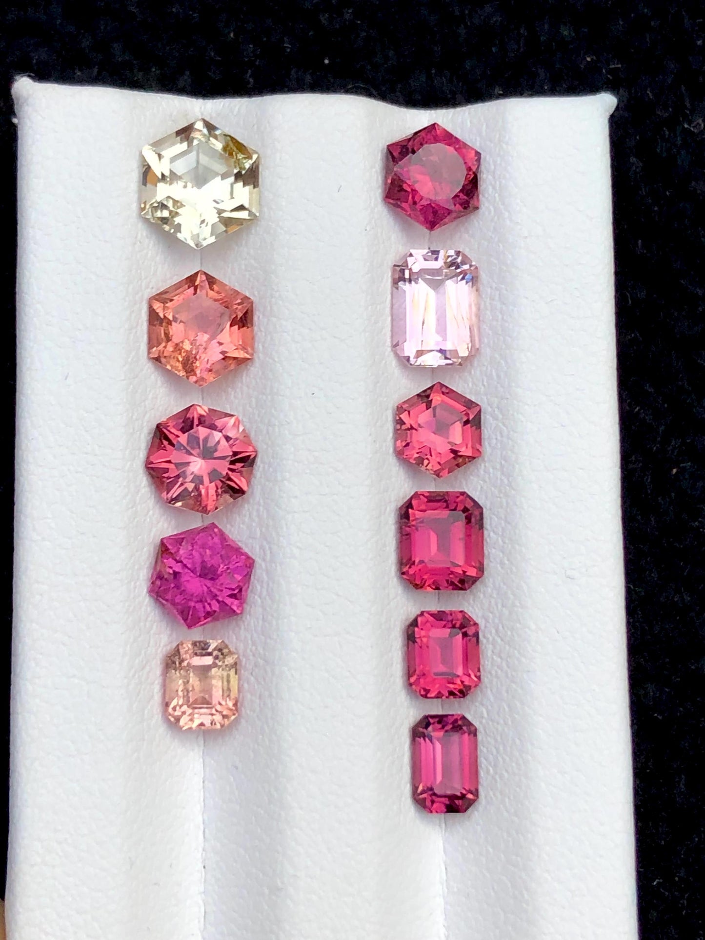 Fancy Cut Multi Colour Tourmaline Lot Faceted 8.40 ct - Gemstones for Jewelry