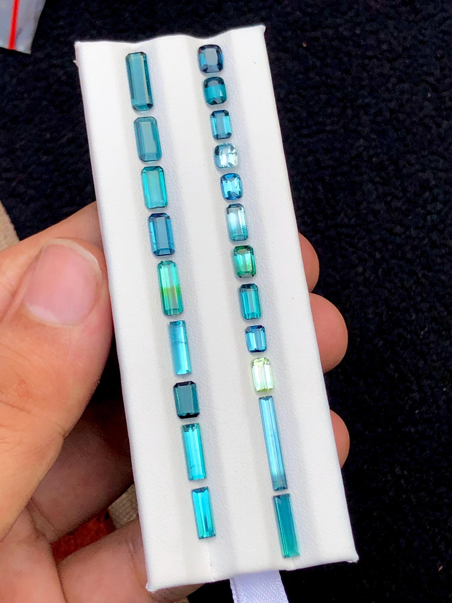 Bright Blue Tourmaline Lot Faceted 12.75 ct - Loose Stones for Jewelry