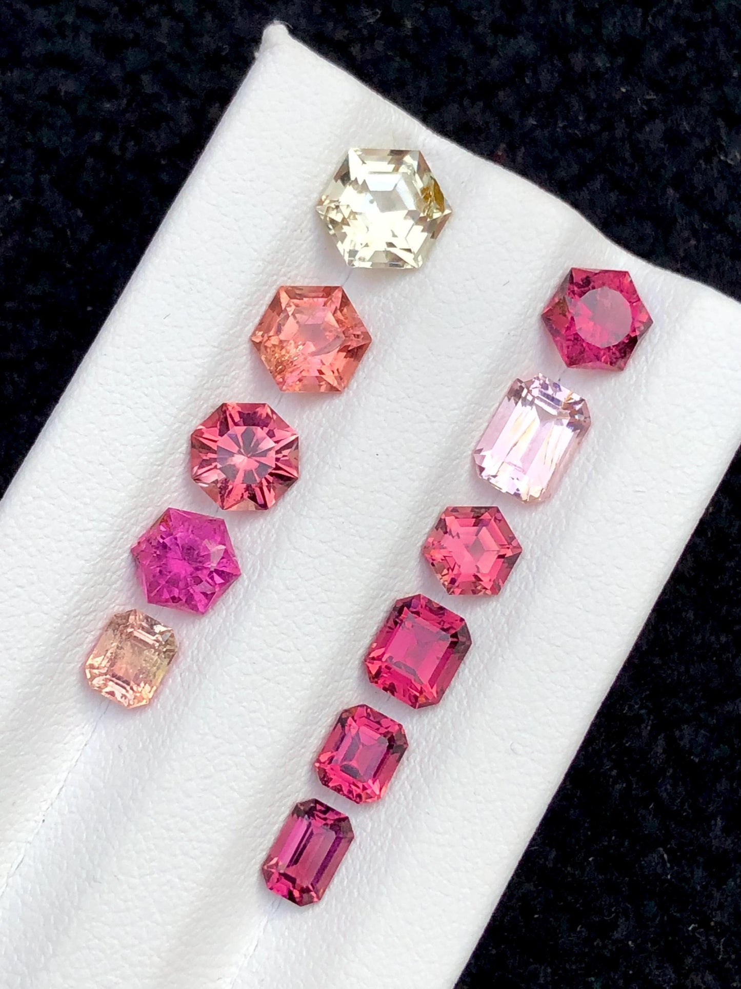 Fancy Cut Multi Colour Tourmaline Lot Faceted 8.40 ct - Gemstones for Jewelry