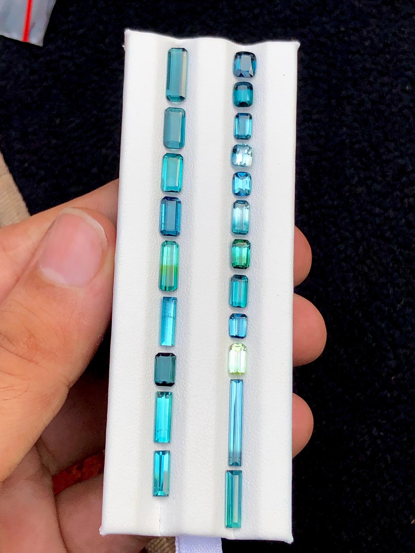 Bright Blue Tourmaline Lot Faceted 12.75 ct - Loose Stones for Jewelry