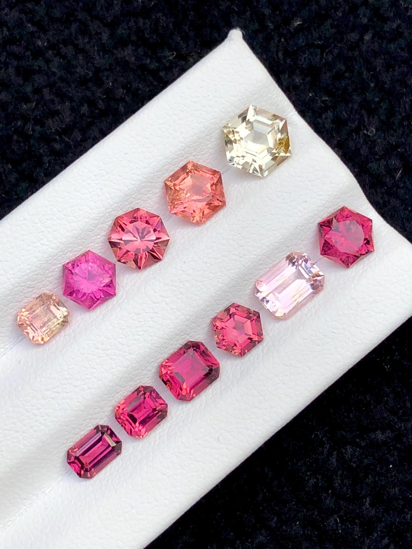 Fancy Cut Multi Colour Tourmaline Lot Faceted 8.40 ct - Gemstones for Jewelry