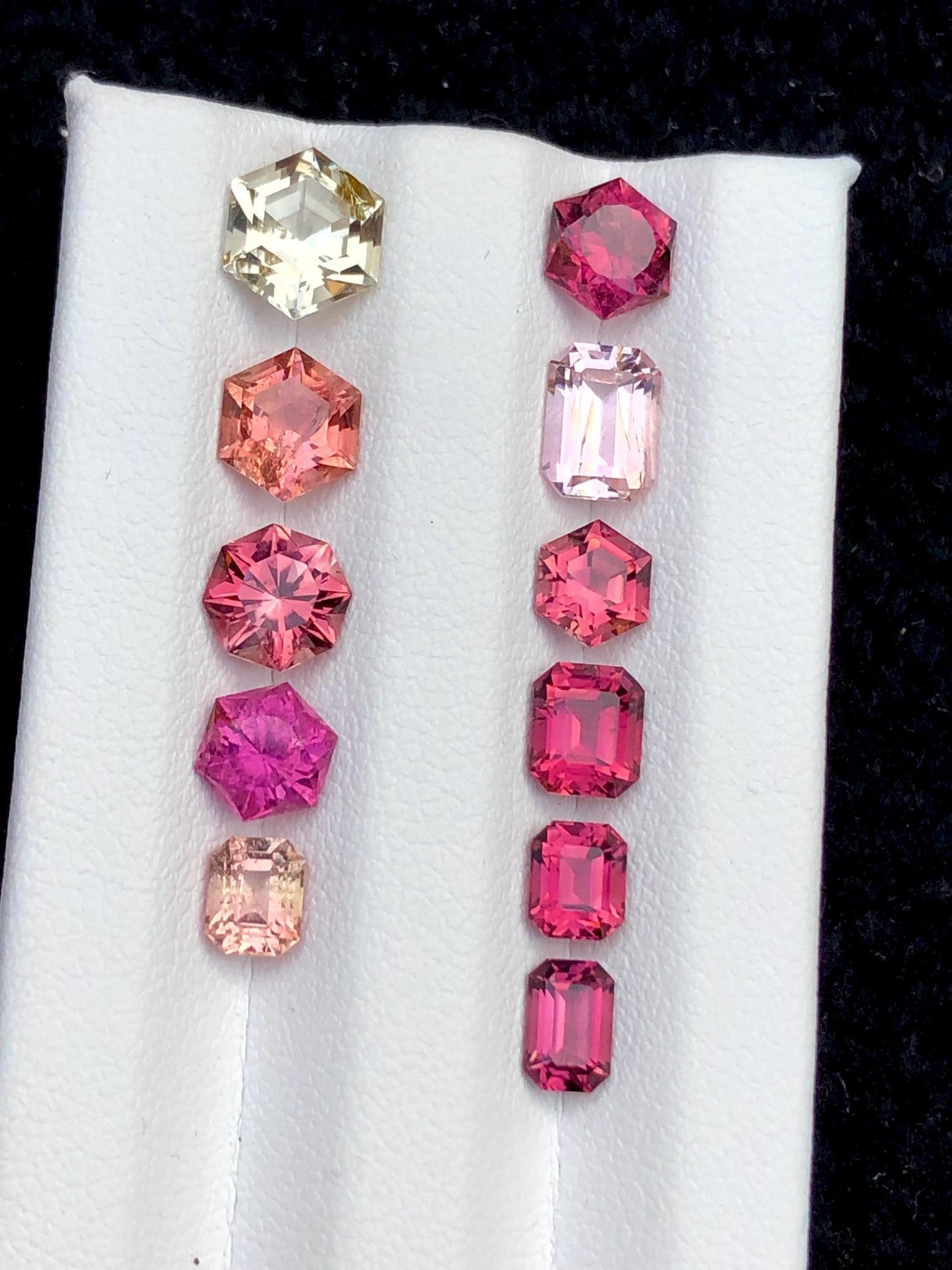 Fancy Cut Multi Colour Tourmaline Lot Faceted 8.40 ct - Gemstones for Jewelry