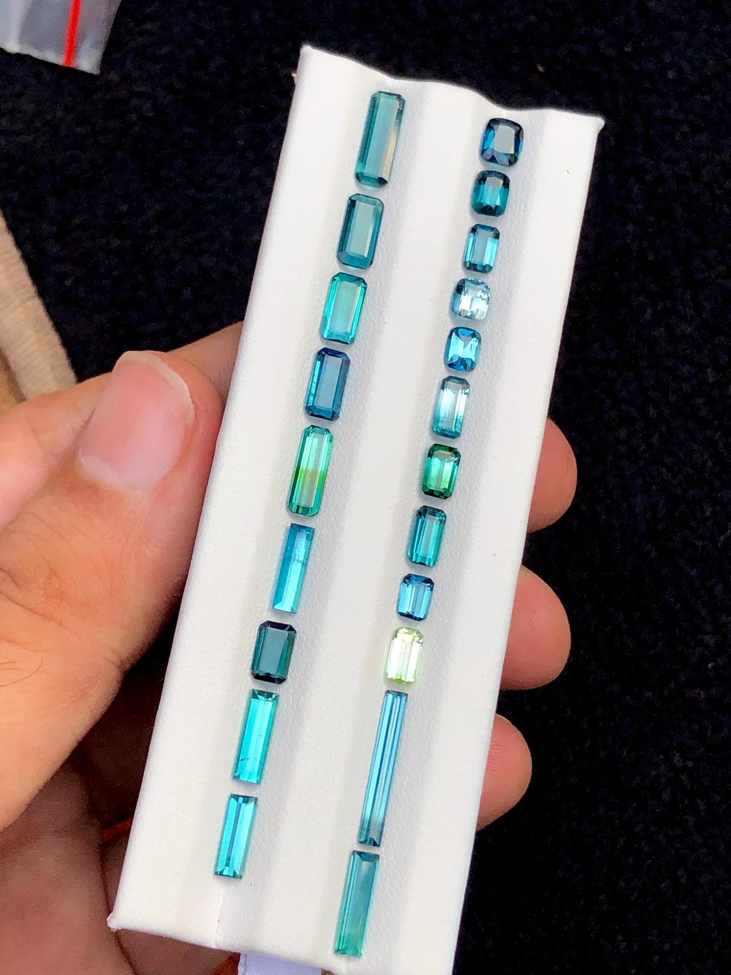 Bright Blue Tourmaline Lot Faceted 12.75 ct - Loose Stones for Jewelry