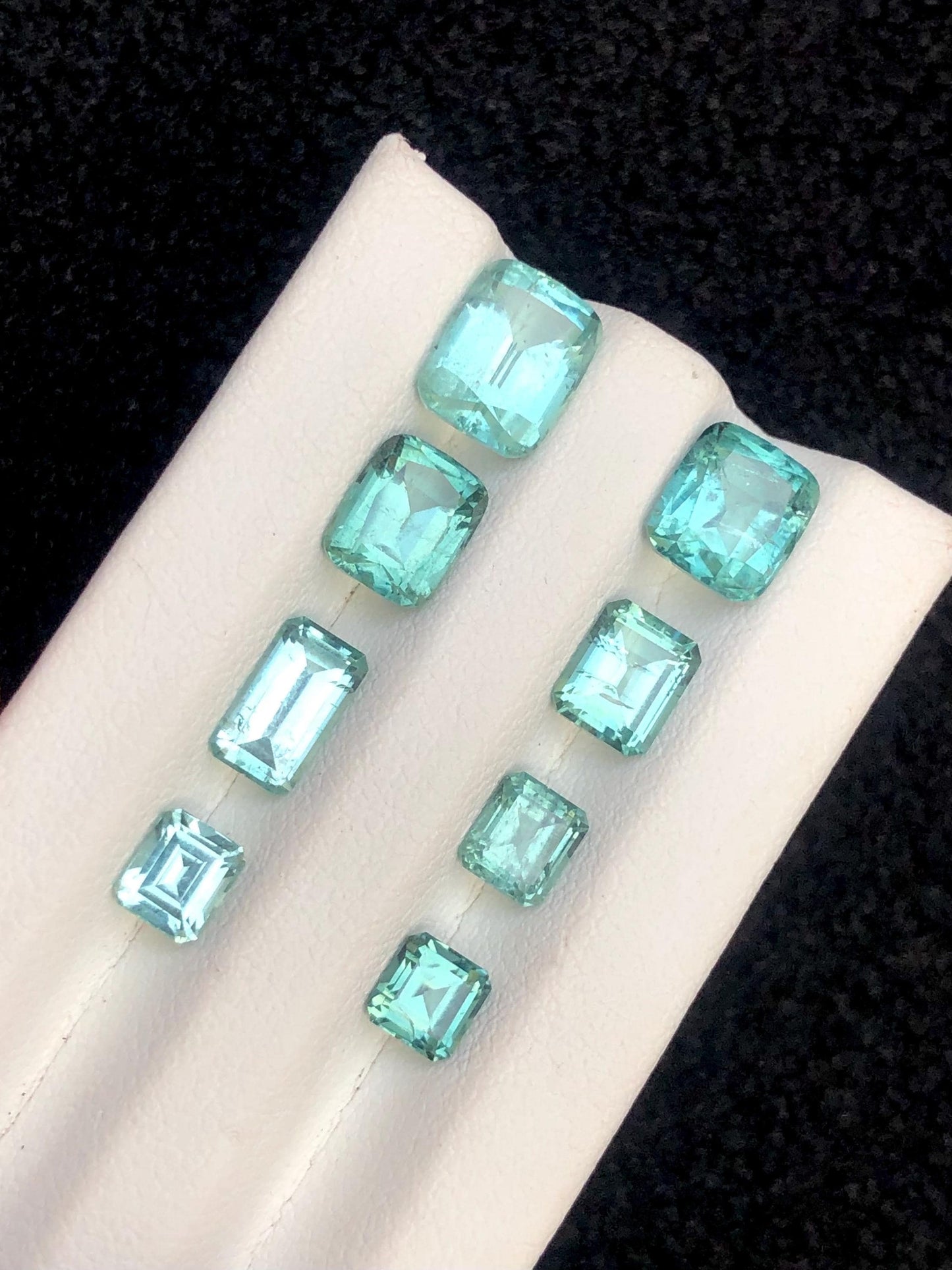 Seafoam Tourmaline Lot Faceted 9.80 ct - Rare Afghan Gemstones for Jewelry