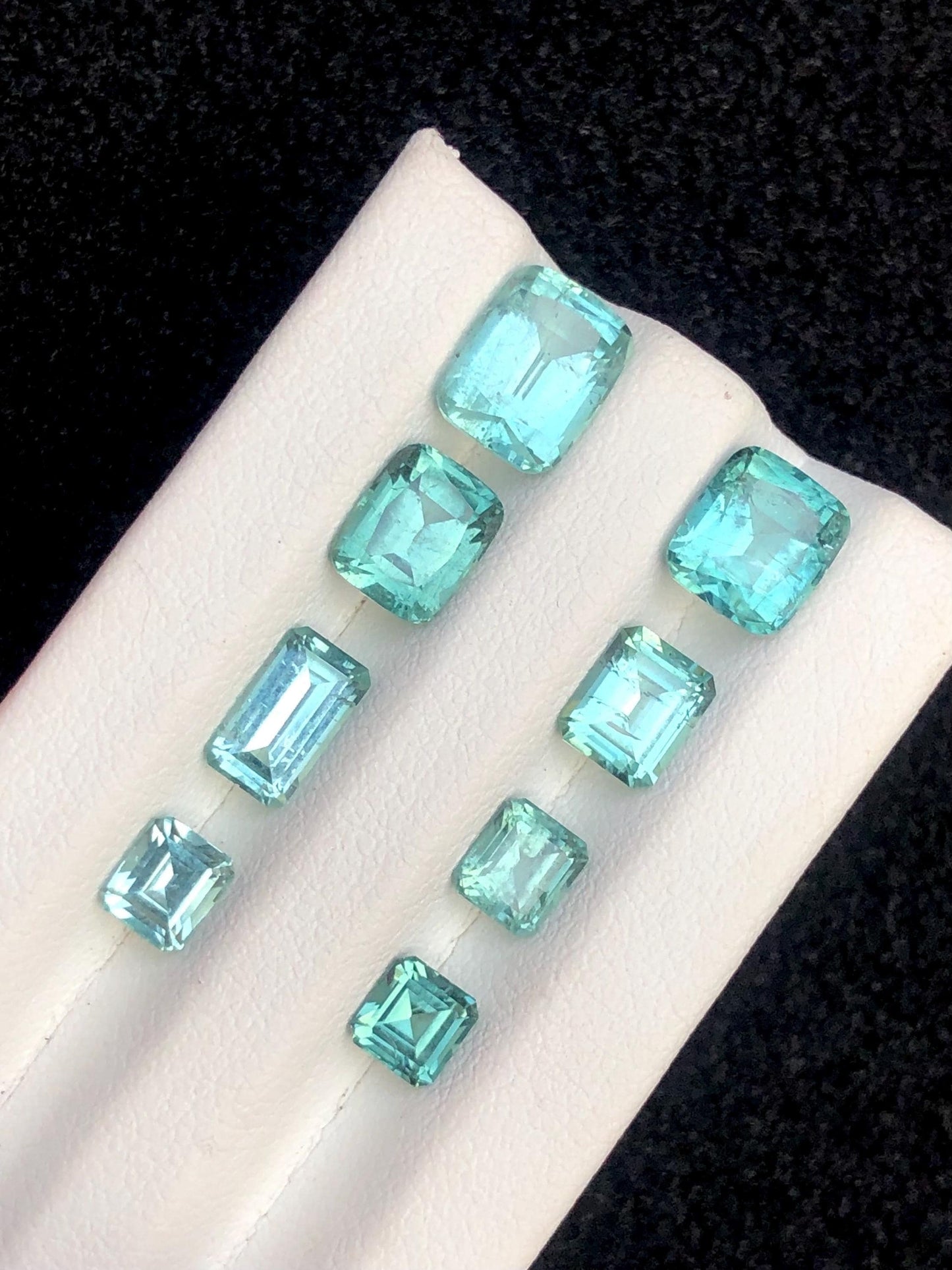 Seafoam Tourmaline Lot Faceted 9.80 ct - Rare Afghan Gemstones for Jewelry