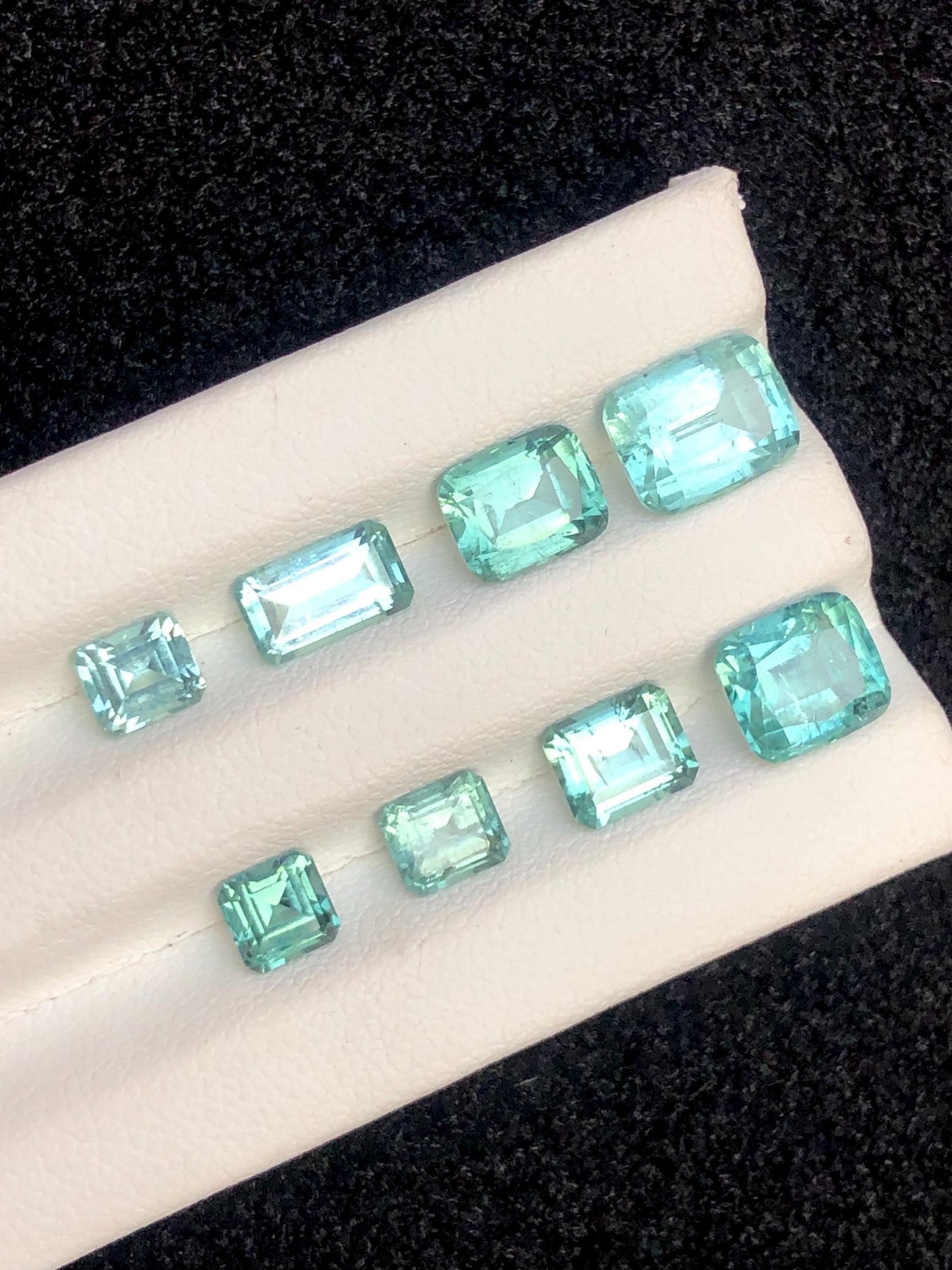 Seafoam Tourmaline Lot Faceted 9.80 ct - Rare Afghan Gemstones for Jewelry