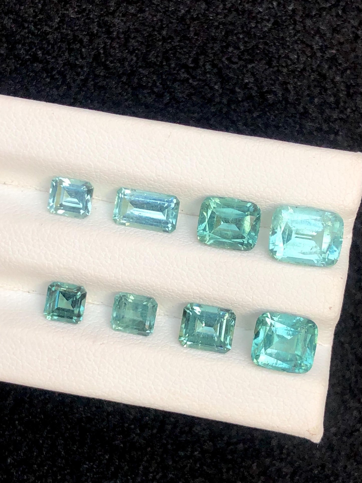Seafoam Tourmaline Lot Faceted 9.80 ct - Rare Afghan Gemstones for Jewelry