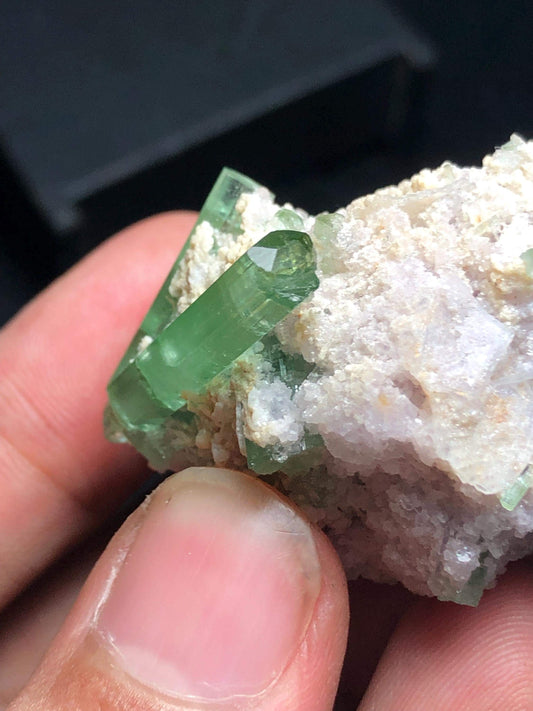 Mint Green Tourmaline Crystal Specimen 148 ct - Collector Mineral Piece