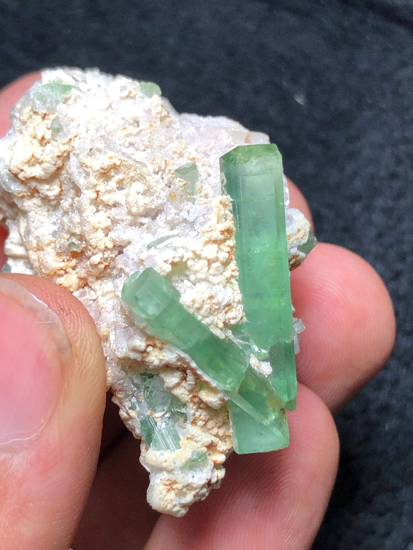 Mint Green Tourmaline Crystal Specimen 148 ct - Collector Mineral Piece