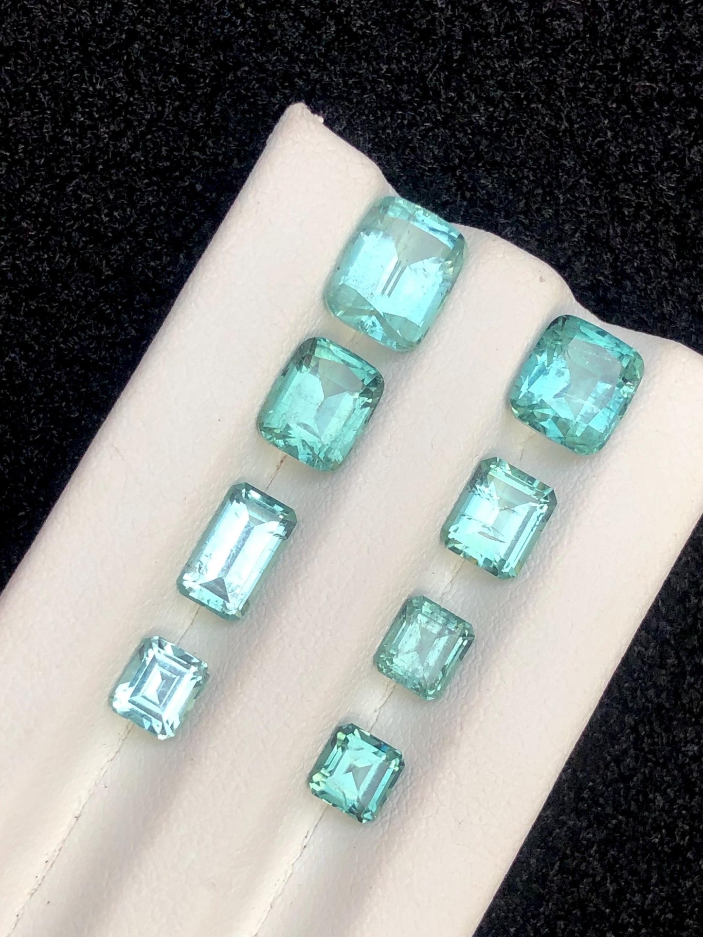 Seafoam Tourmaline Lot Faceted 9.80 ct - Rare Afghan Gemstones for Jewelry