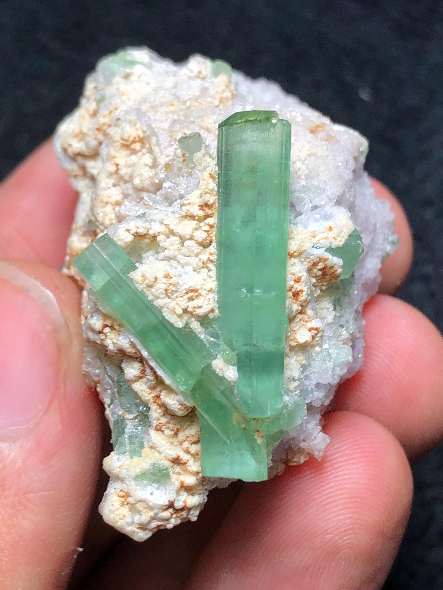 Mint Green Tourmaline Crystal Specimen 148 ct - Collector Mineral Piece