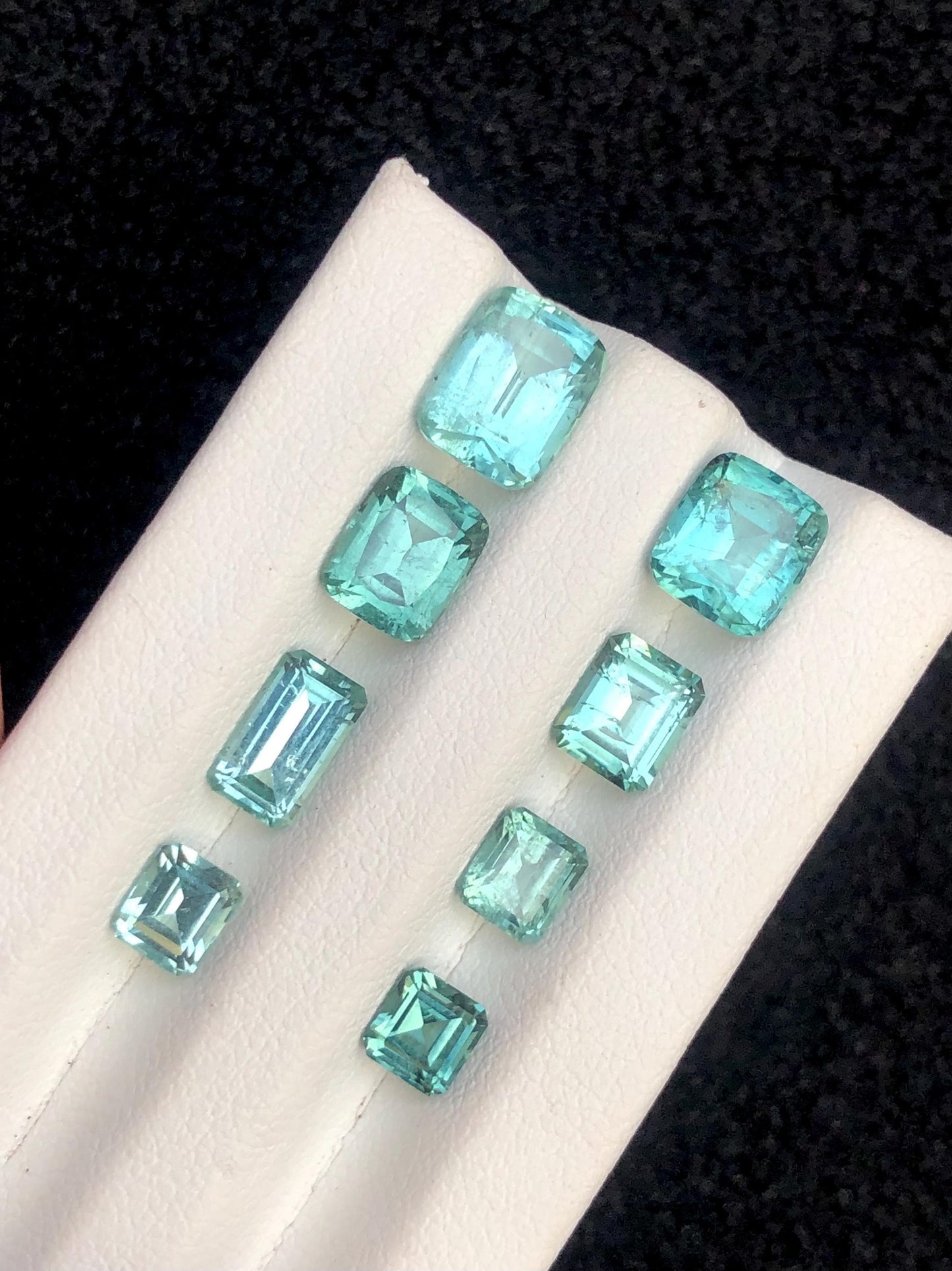 Seafoam Tourmaline Lot Faceted 9.80 ct - Rare Afghan Gemstones for Jewelry