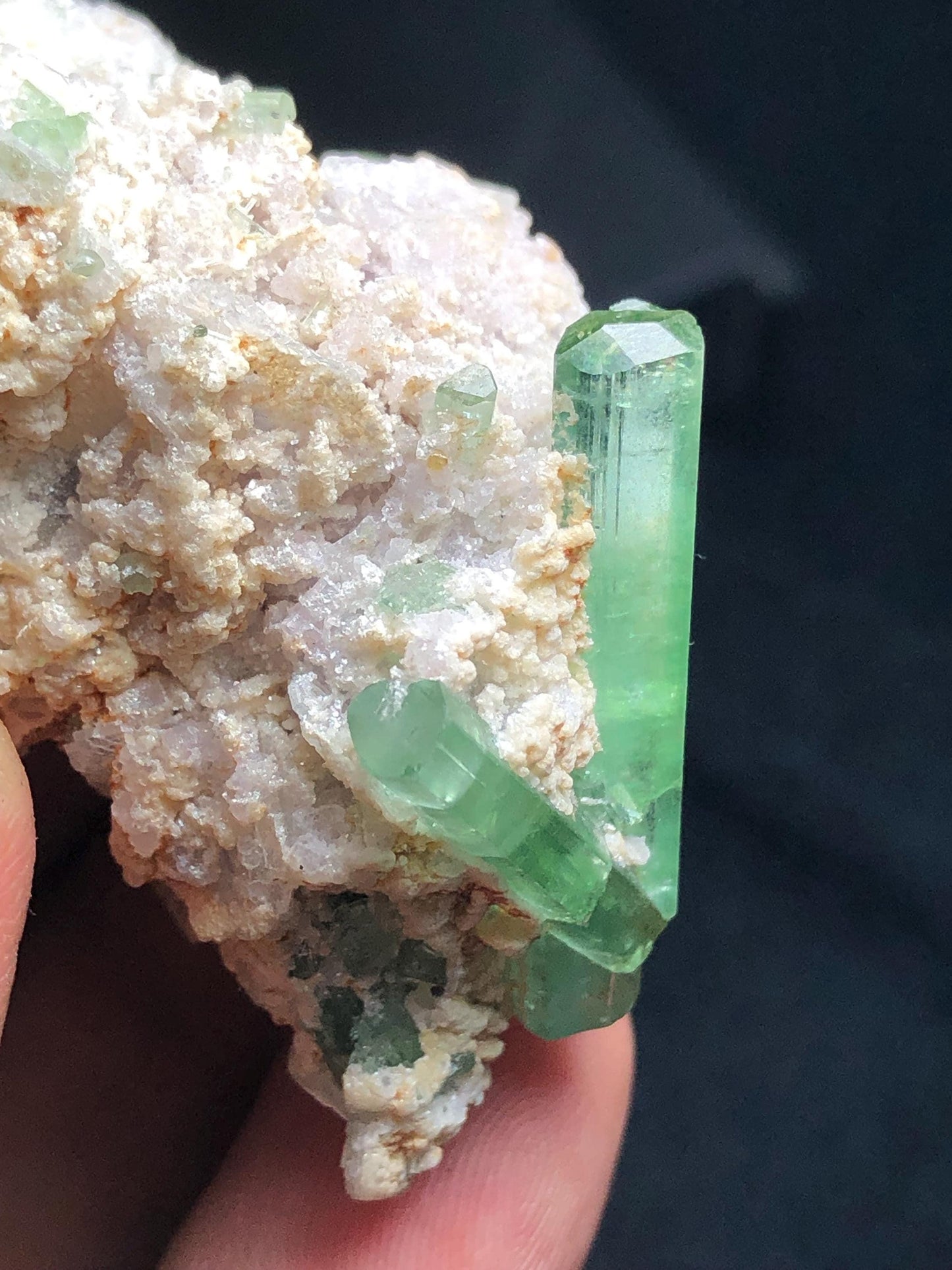 Mint Green Tourmaline Crystal Specimen 148 ct - Collector Mineral Piece