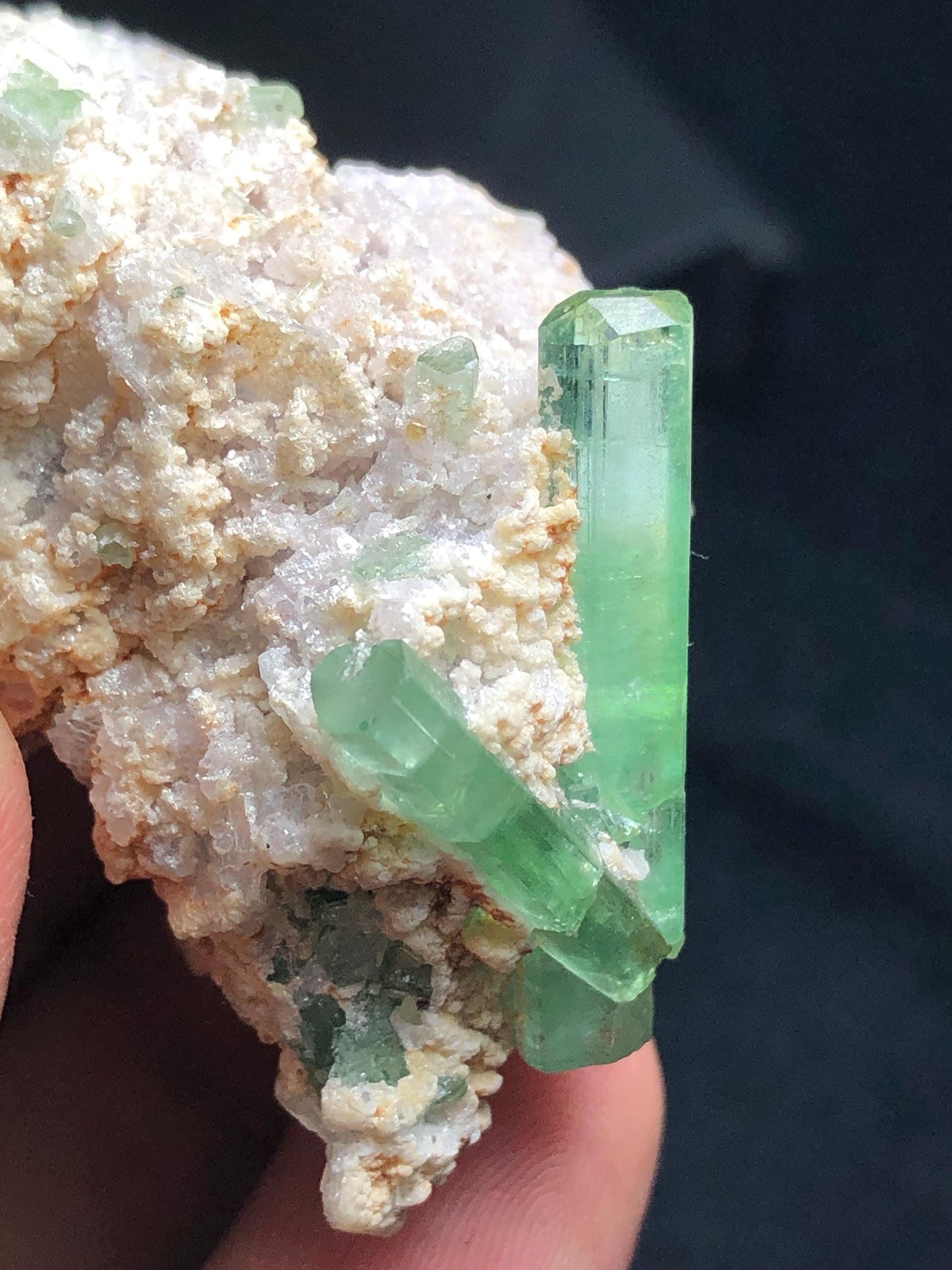 Mint Green Tourmaline Crystal Specimen 148 ct - Collector Mineral Piece