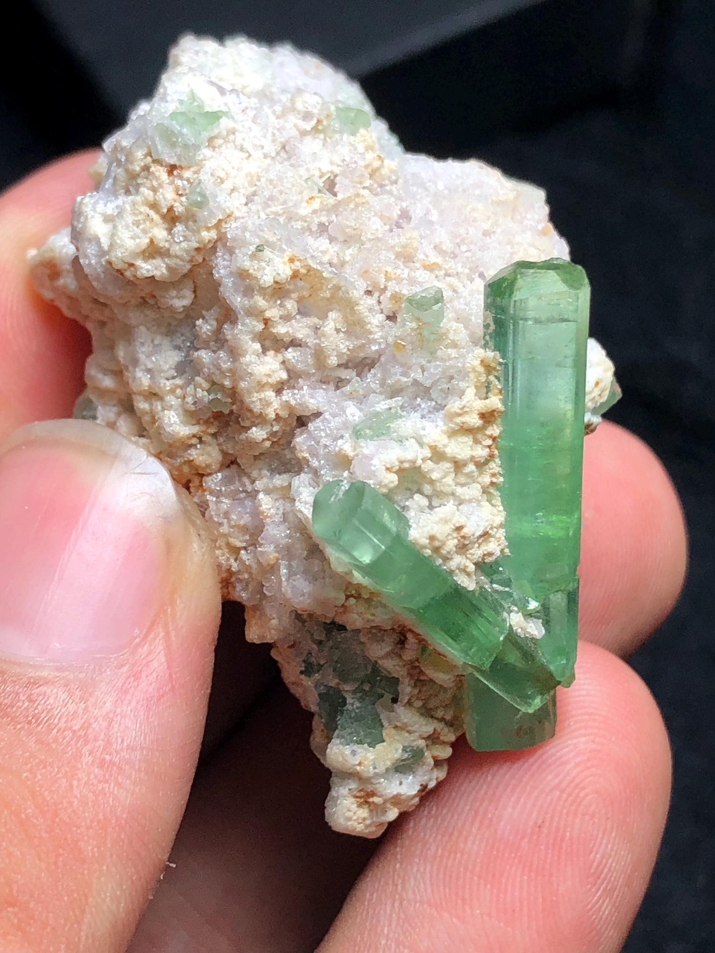 Mint Green Tourmaline Crystal Specimen 148 ct - Collector Mineral Piece