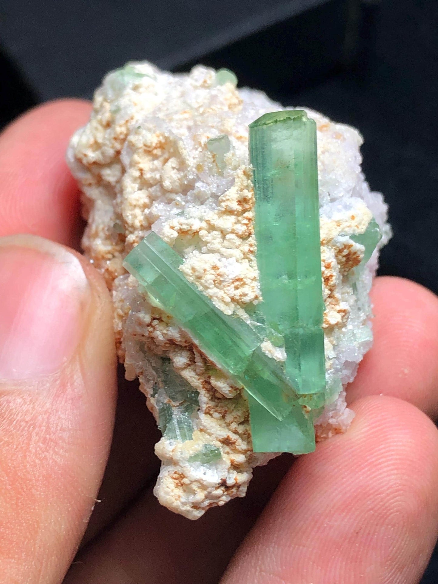 Mint Green Tourmaline Crystal Specimen 148 ct - Collector Mineral Piece