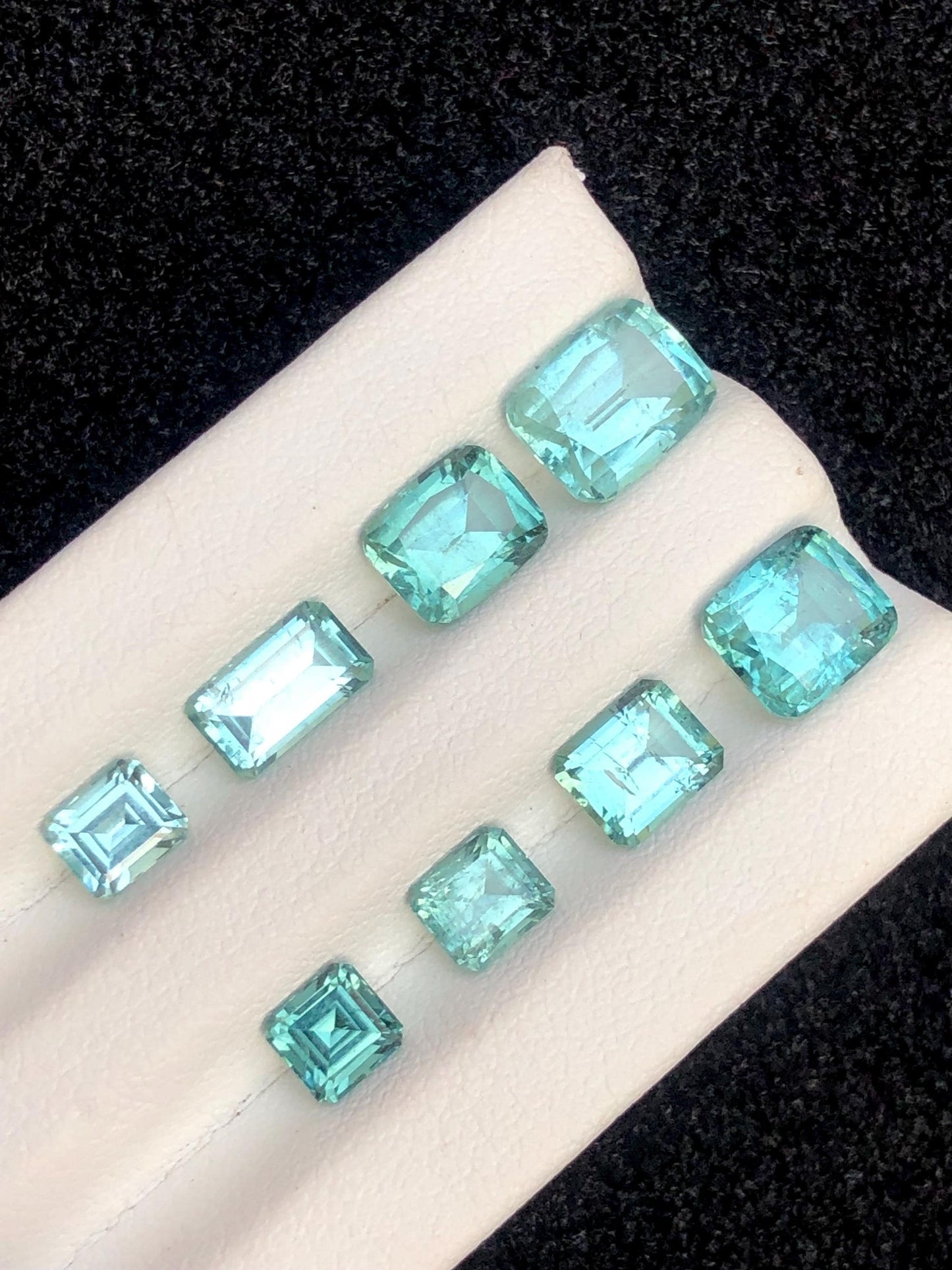 Seafoam Tourmaline Lot Faceted 9.80 ct - Rare Afghan Gemstones for Jewelry