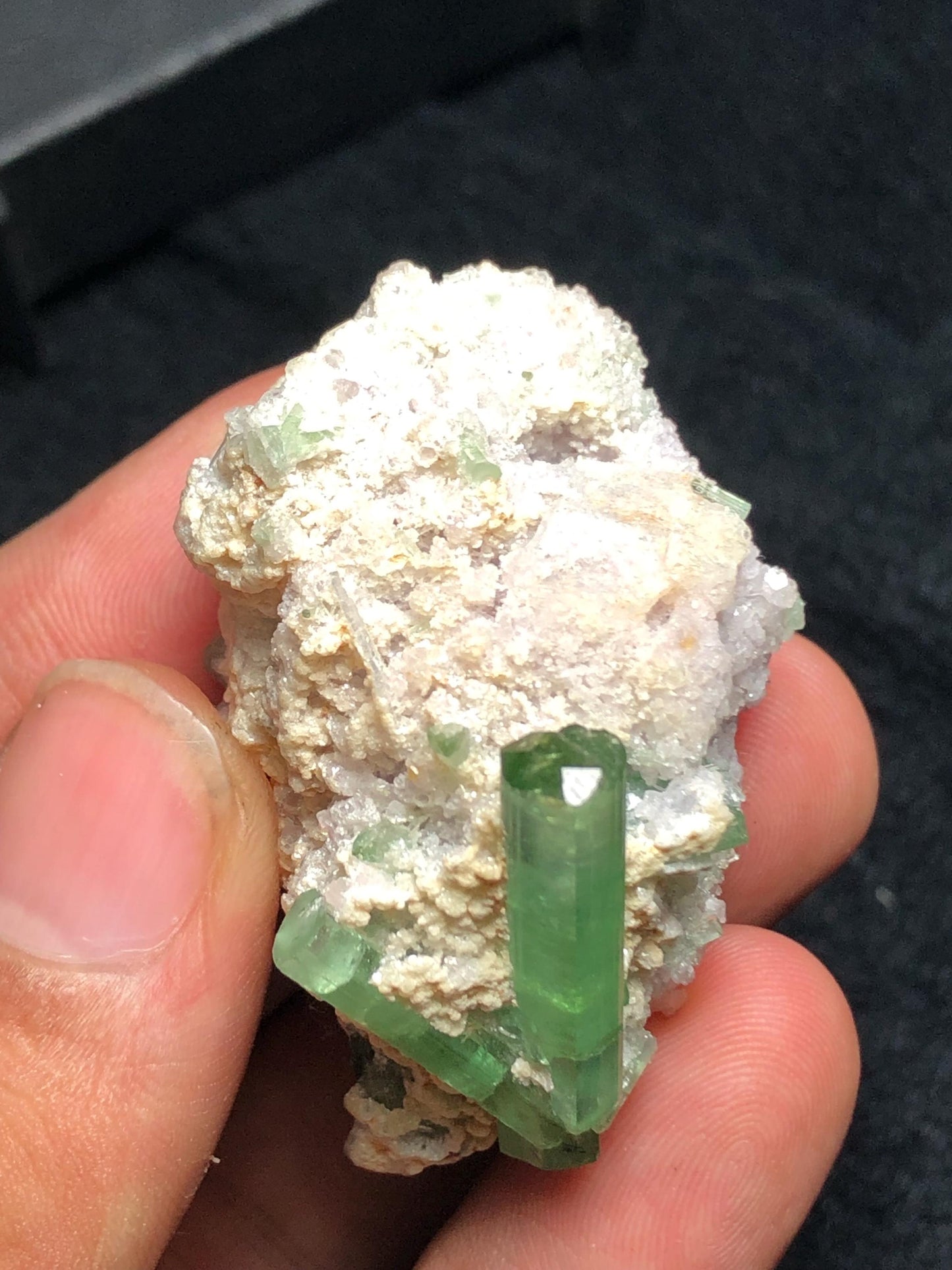 Mint Green Tourmaline Crystal Specimen 148 ct - Collector Mineral Piece
