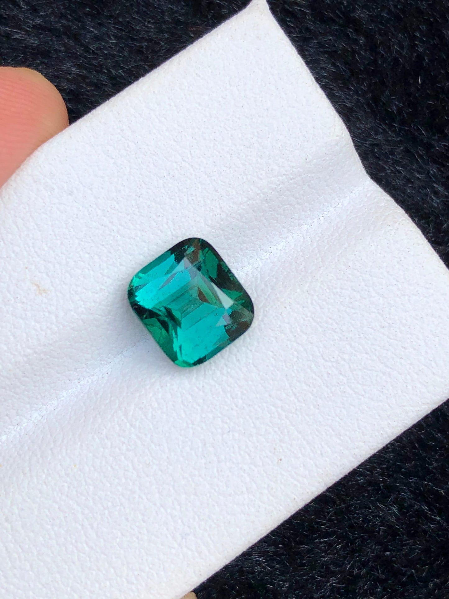 Blue Green Tourmaline Faceted 2.70 ct - Rare Afghan Gemstone for Jewelry