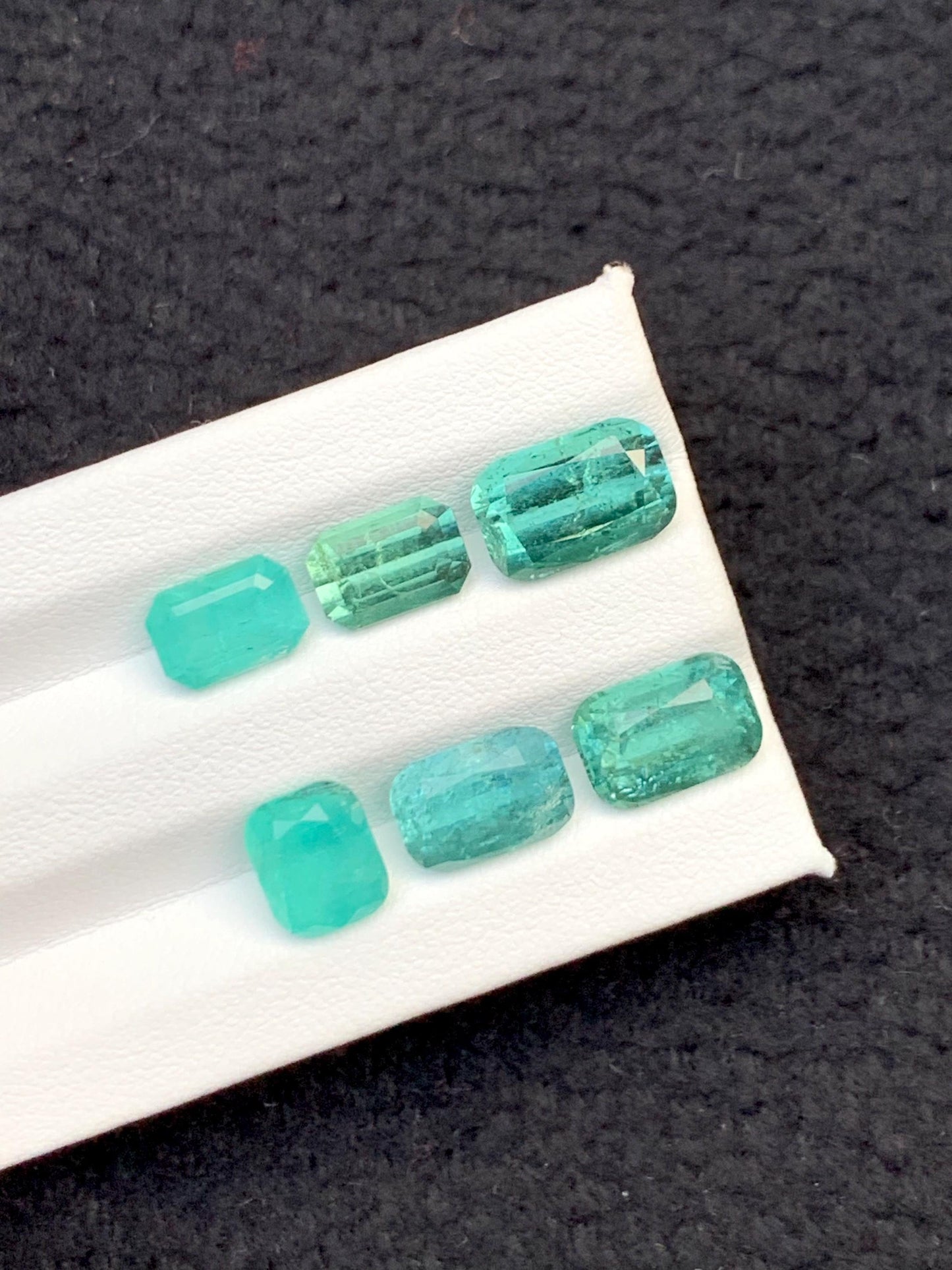 Ocean Blue Tourmaline Lot Faceted 15.55 ct - Loose Stones for Jewelry