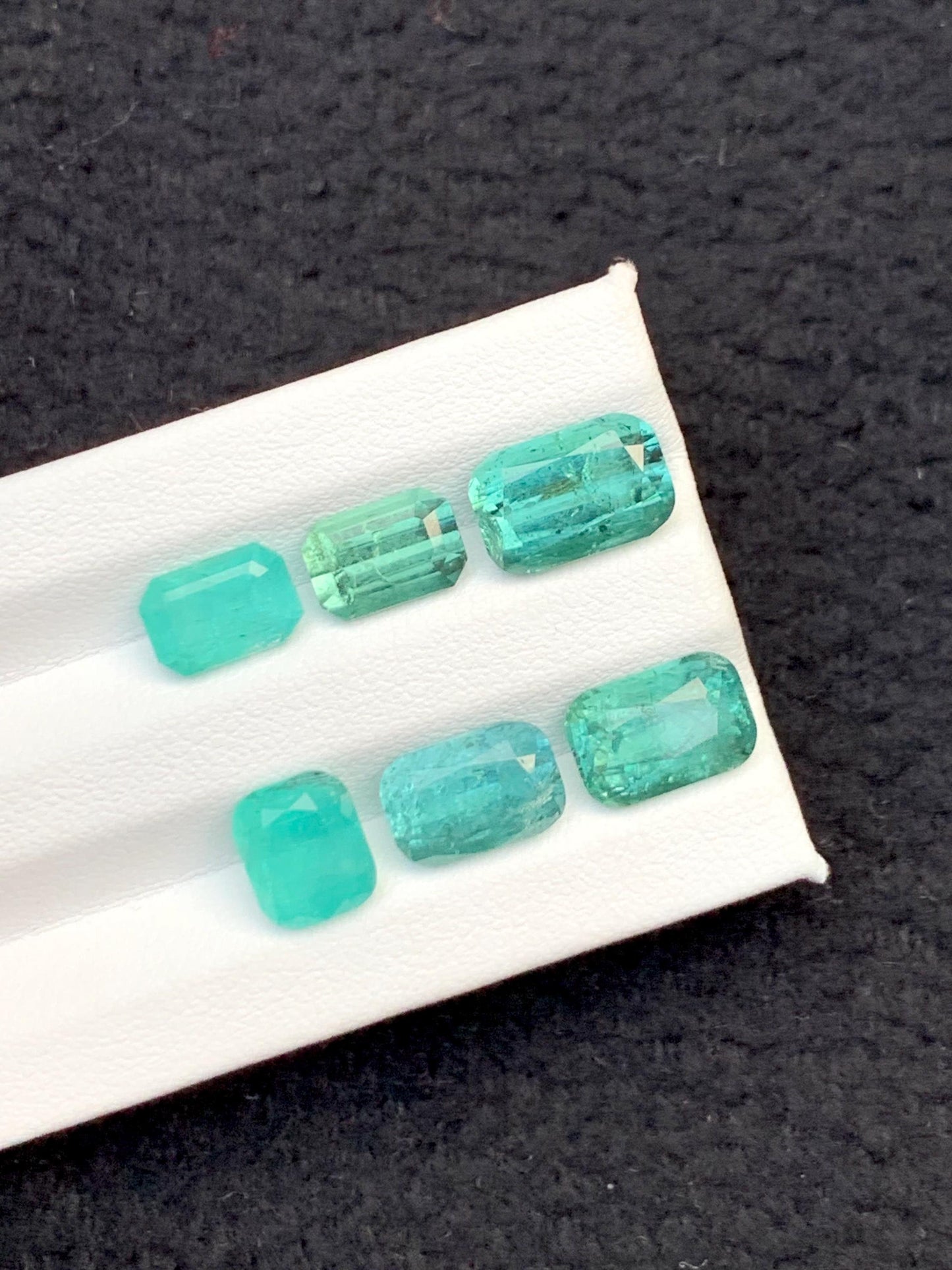 Ocean Blue Tourmaline Lot Faceted 15.55 ct - Loose Stones for Jewelry