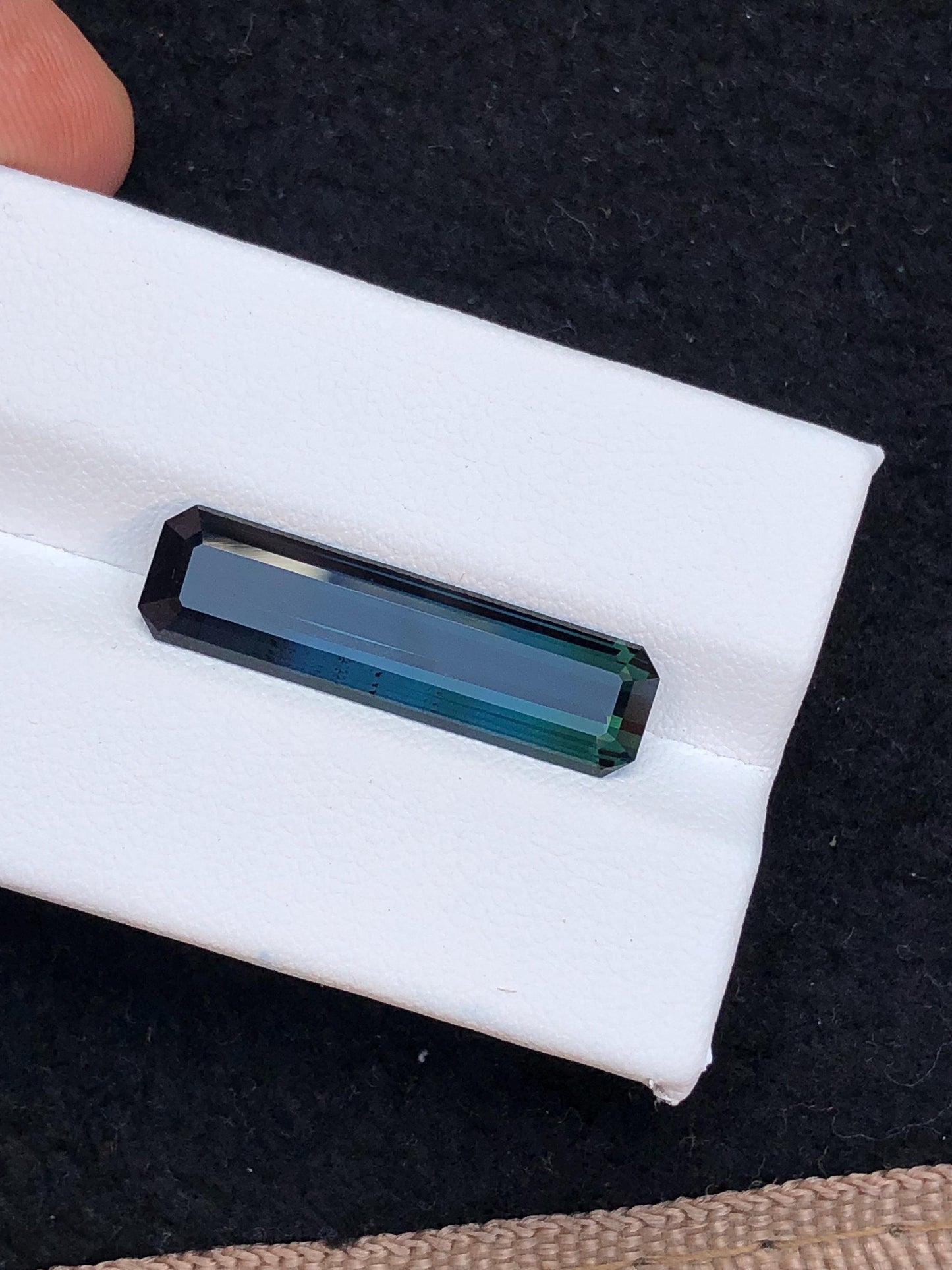 Bi Colour Tourmaline Faceted 7.15 ct - Rare Afghan Gemstone